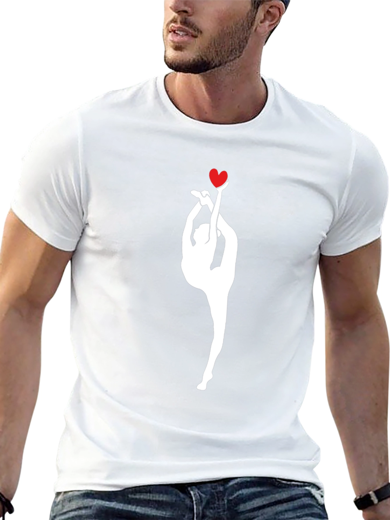 Gymnast Heart Black T-Shirt