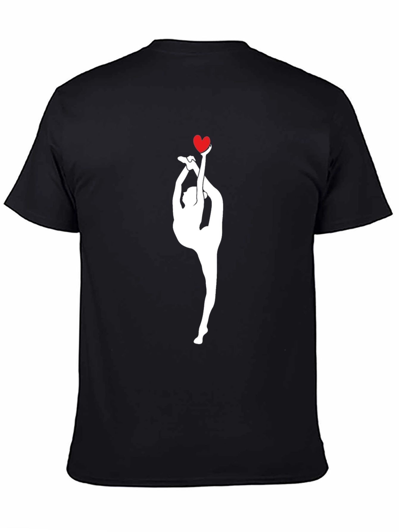 Gymnast Heart Black T-Shirt