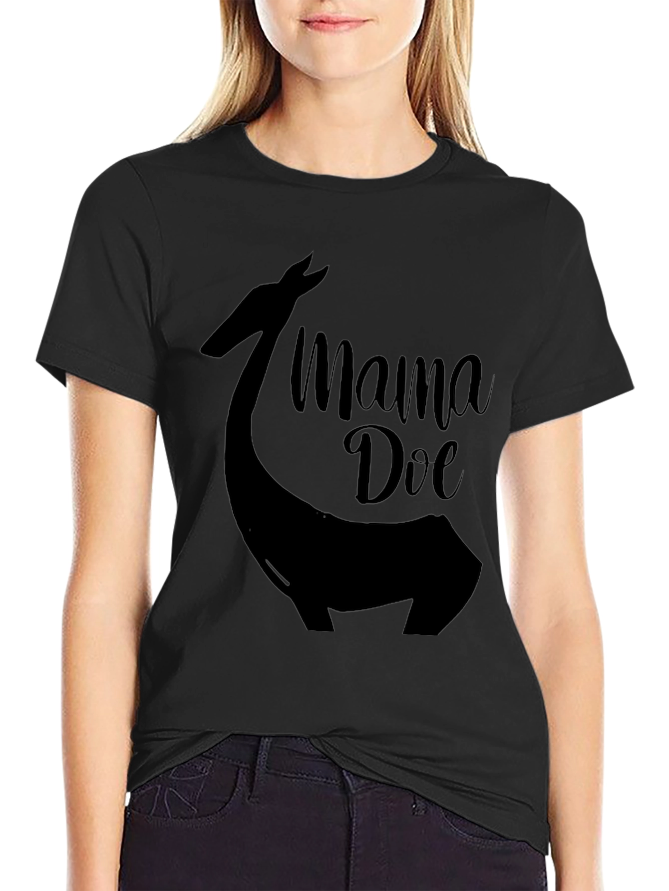 Mama Doe T-Shirt - Deer Silhouette Graphic Tee