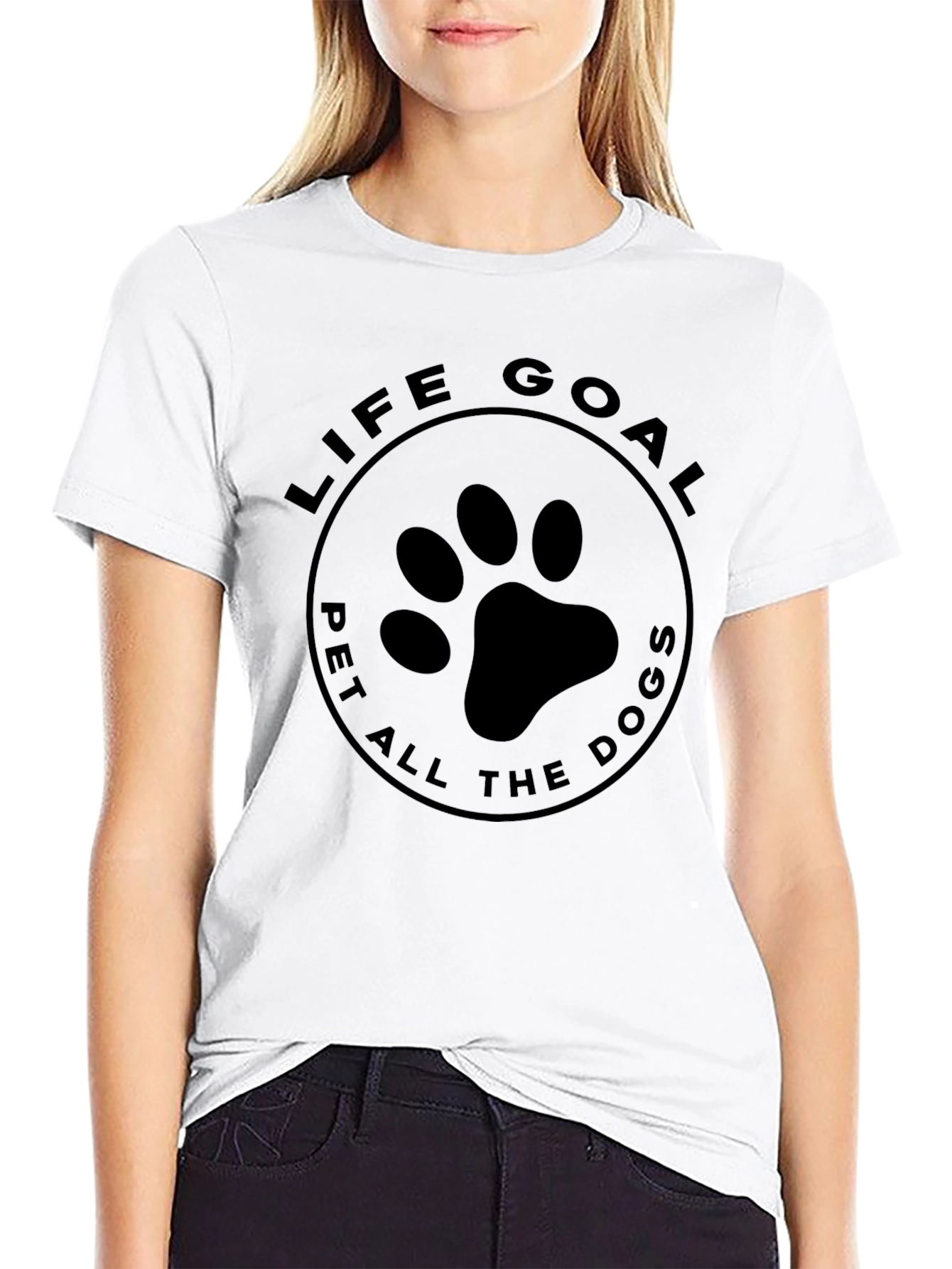 Life Goal Pet All The Dogs Graphic T-Shirt