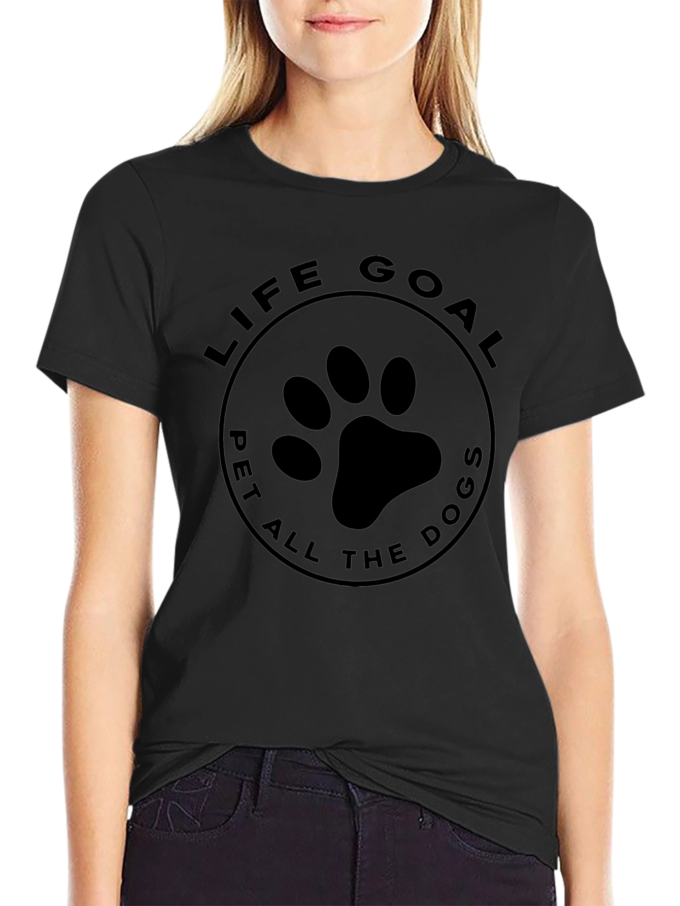 Life Goal Pet All The Dogs Graphic T-Shirt