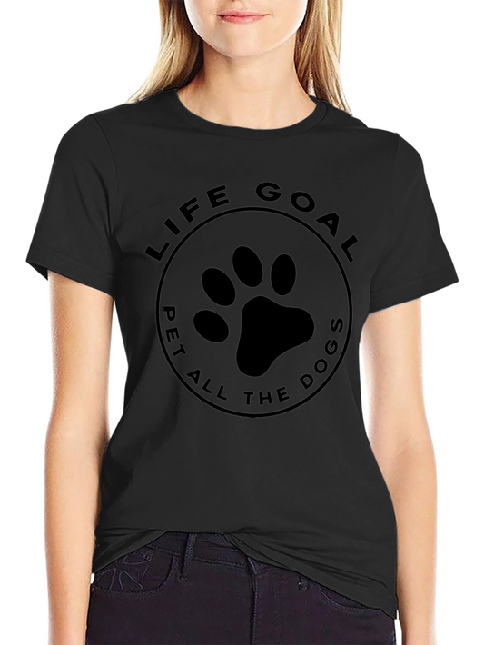 Life Goal Pet All The Dogs Graphic T-Shirt