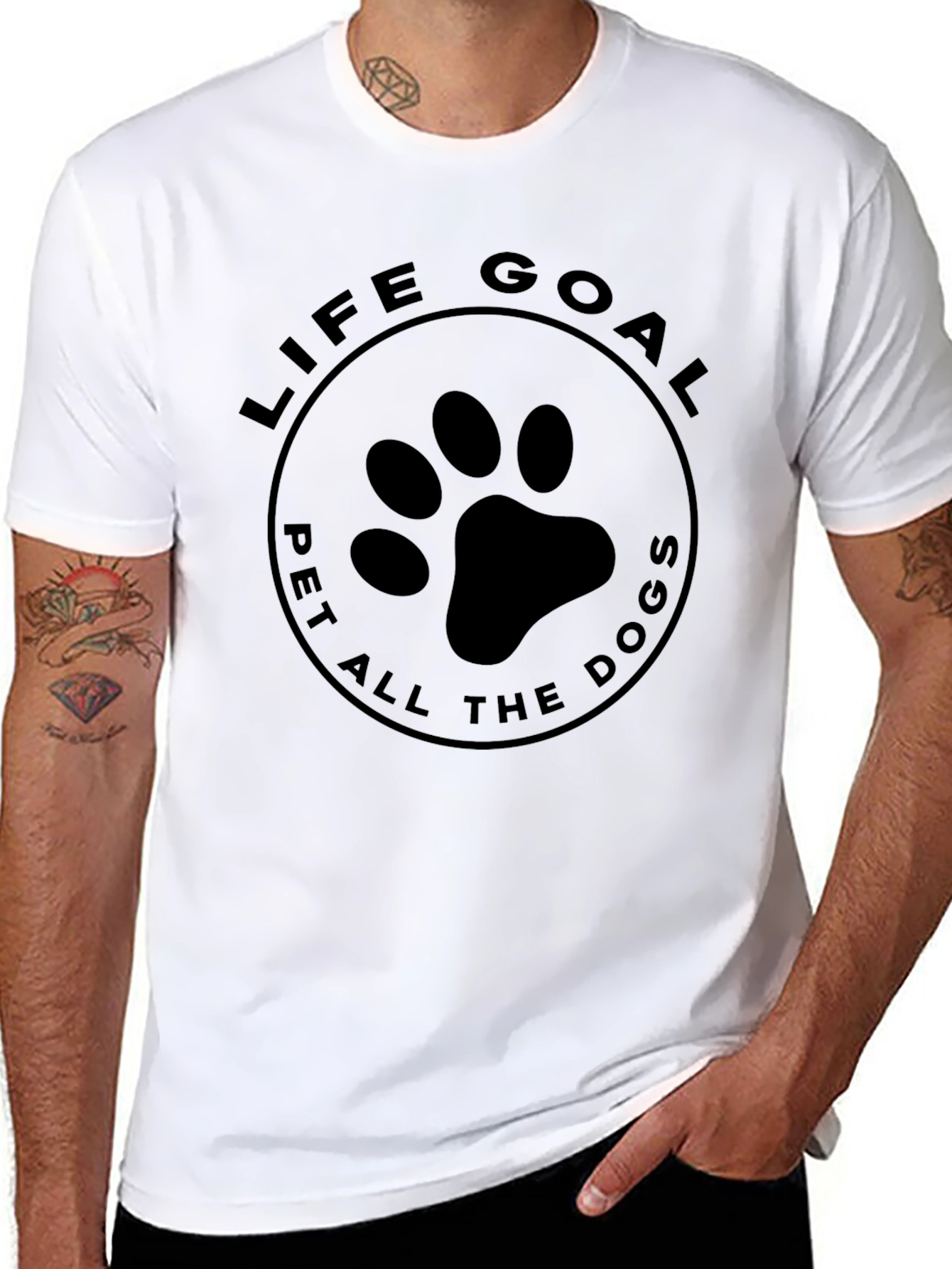Life Goal Pet All The Dogs Graphic T-Shirt