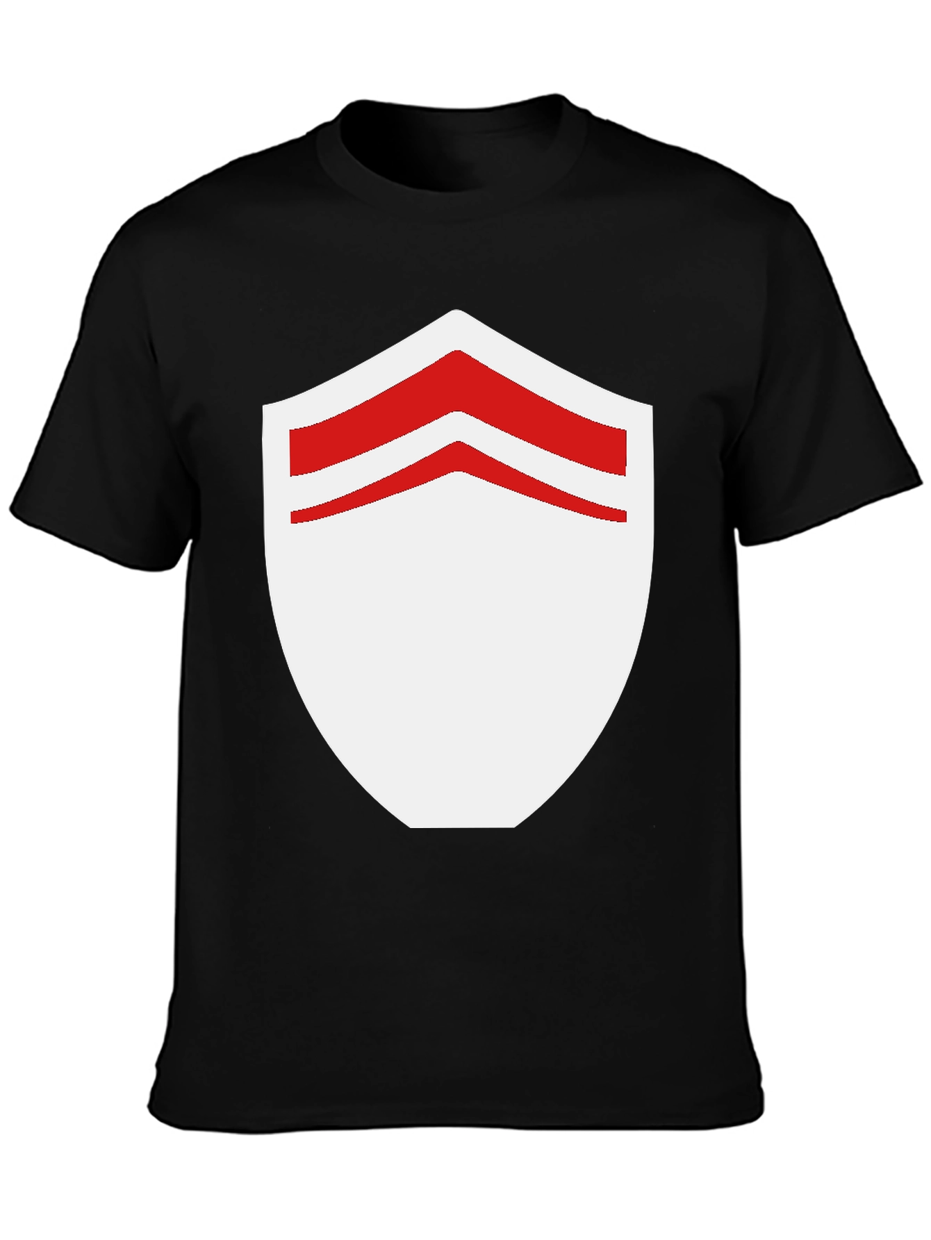 Shield Graphic Tee - Stylish Black Cotton Blend