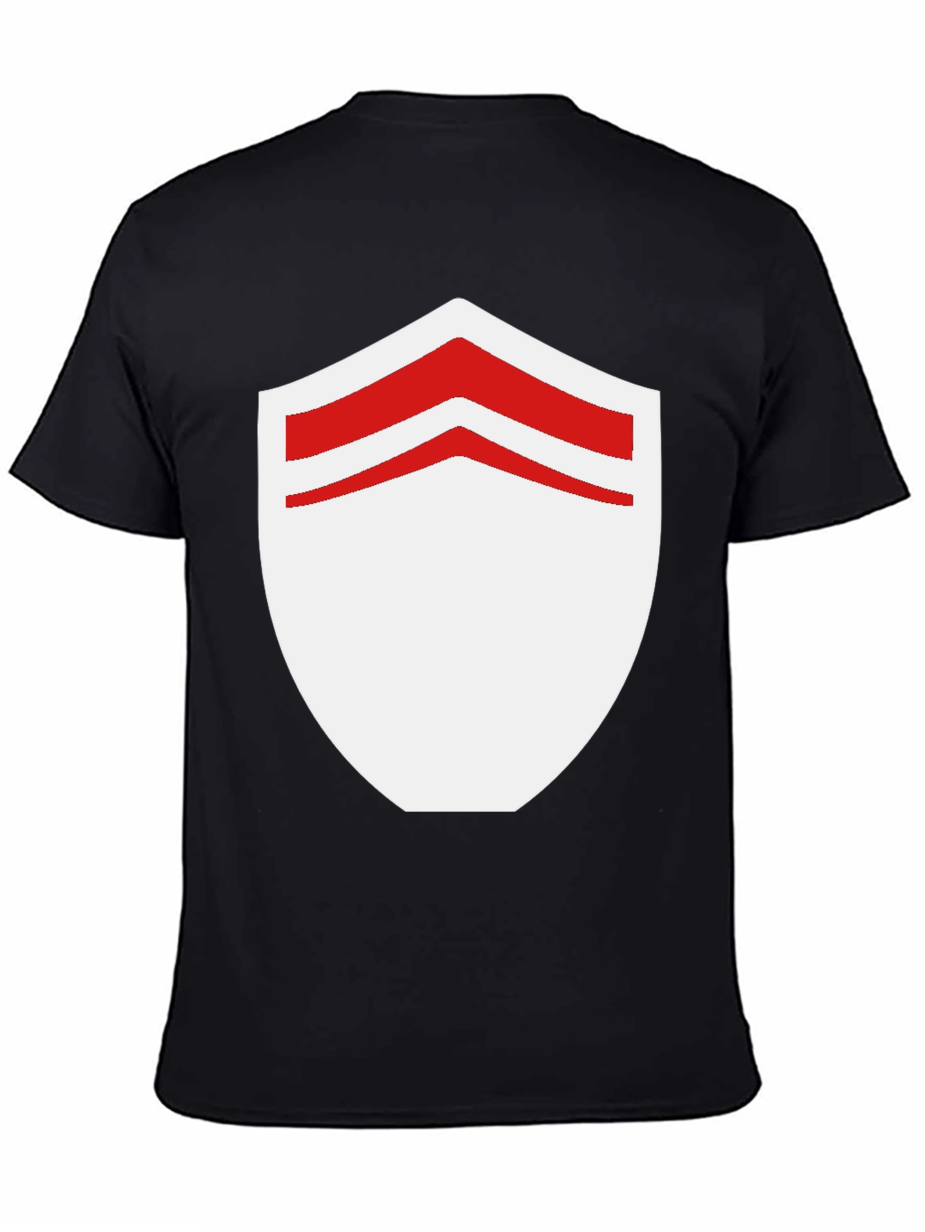 Shield Graphic Tee - Stylish Black Cotton Blend