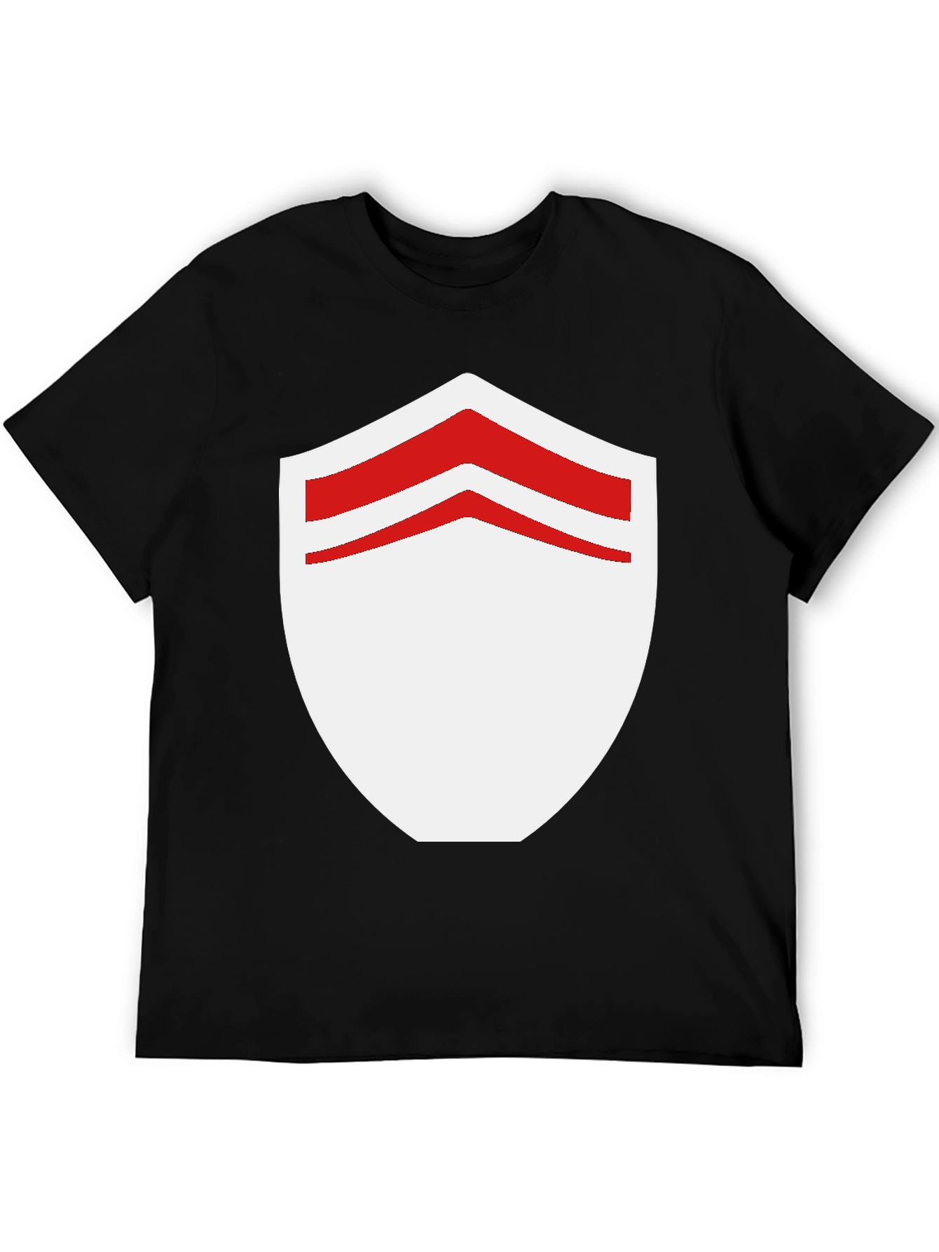 Shield Graphic Tee - Stylish Black Cotton Blend