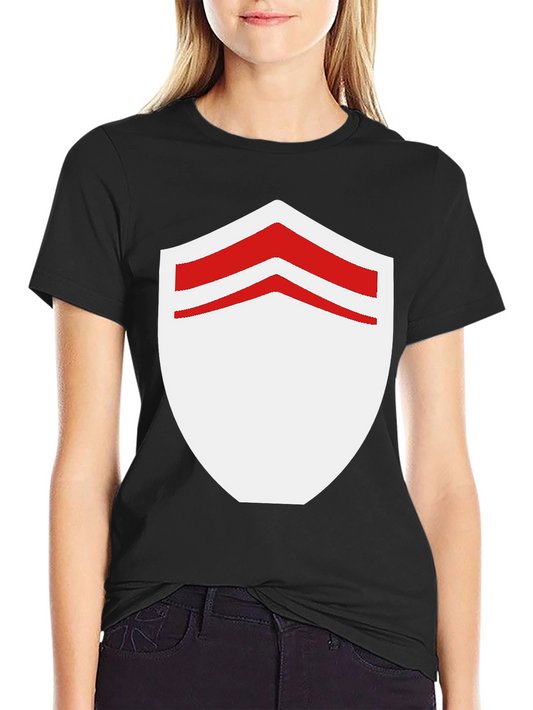 Shield Graphic Tee - Stylish Black Cotton Blend