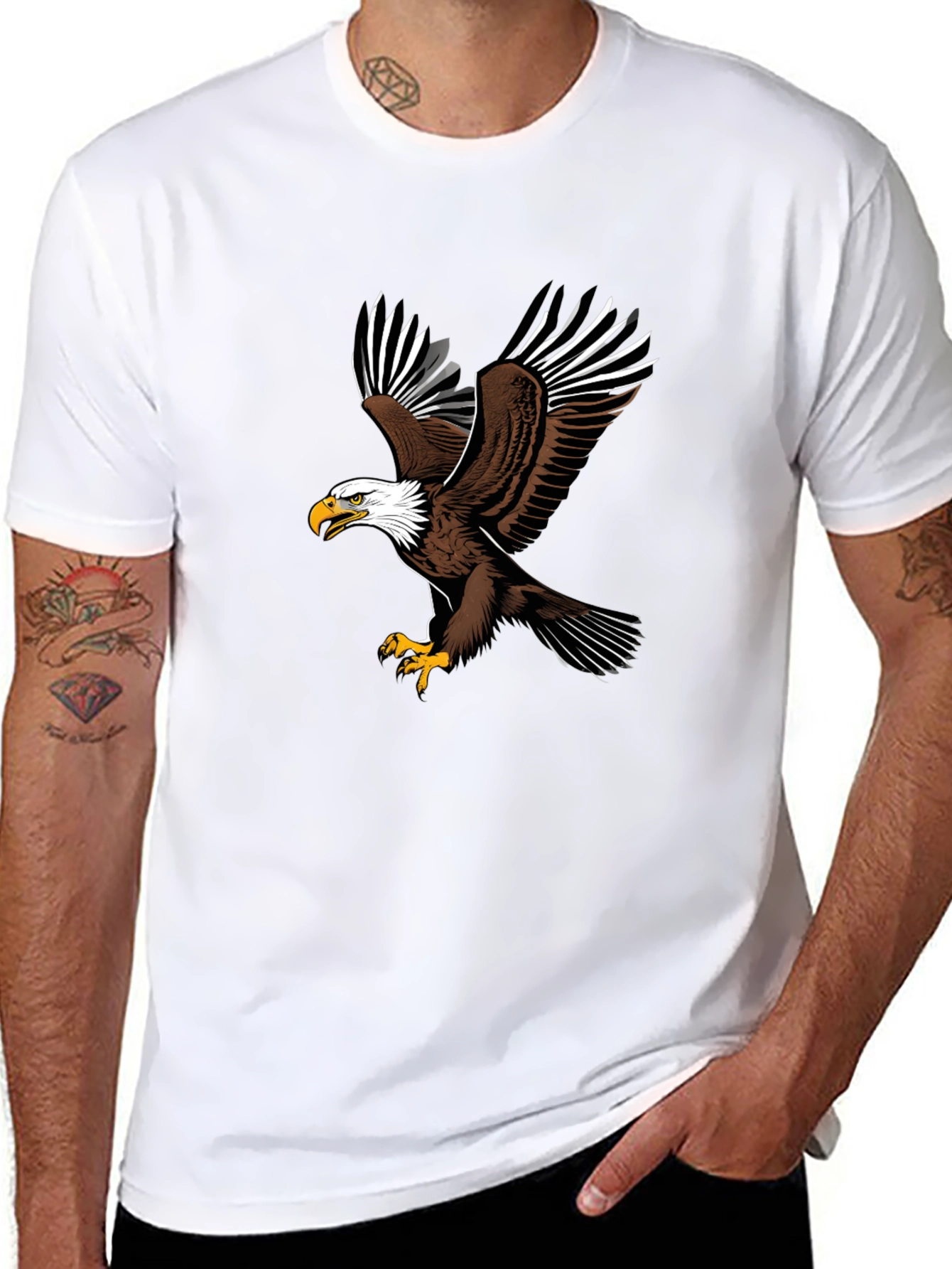 Eagle Graphic Black T-Shirt