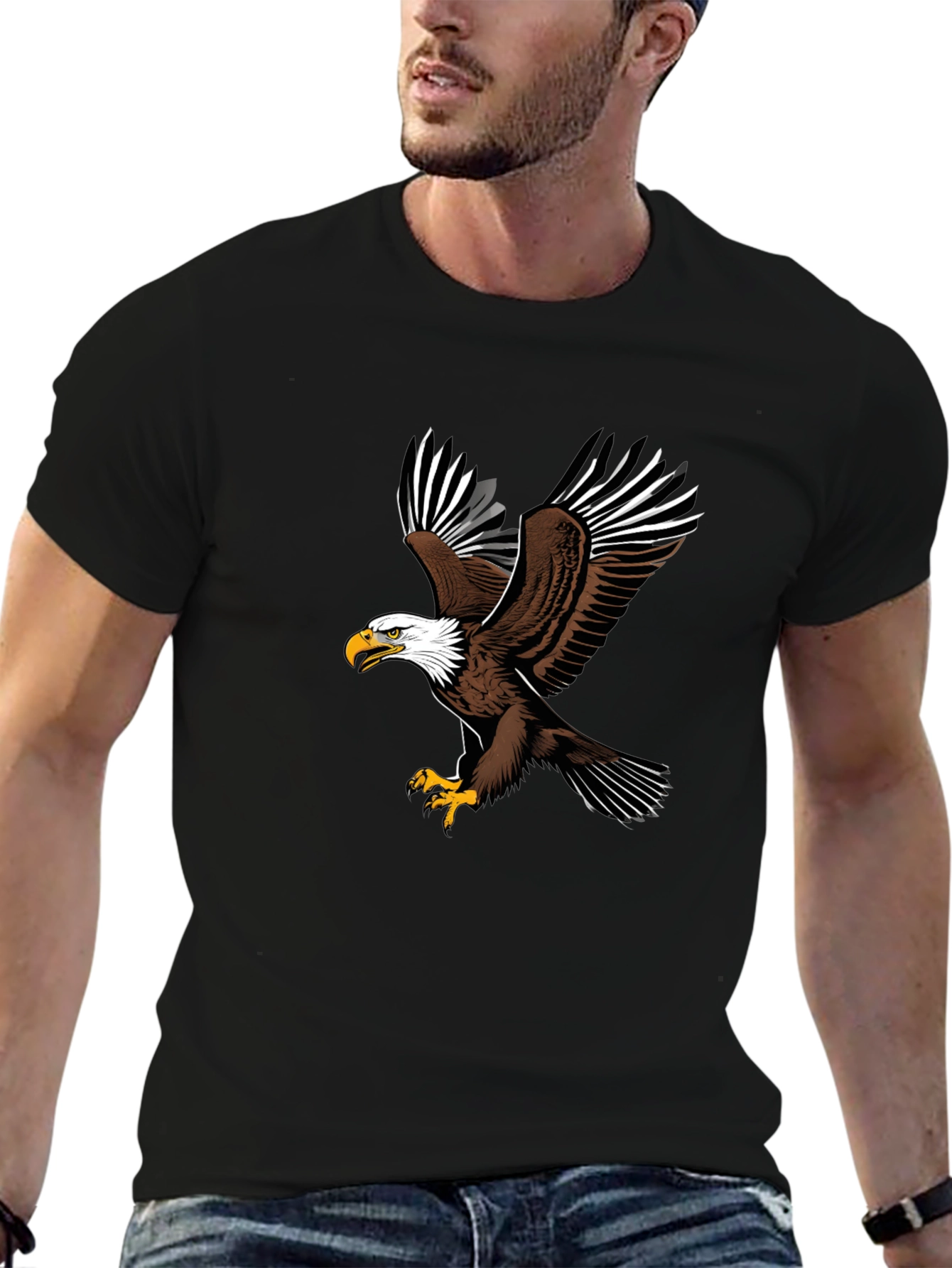 Eagle Graphic Black T-Shirt