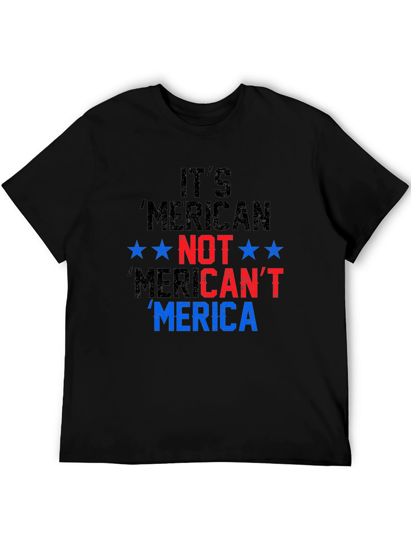 Patriotic Merica T-Shirt - Its American Not Mericant