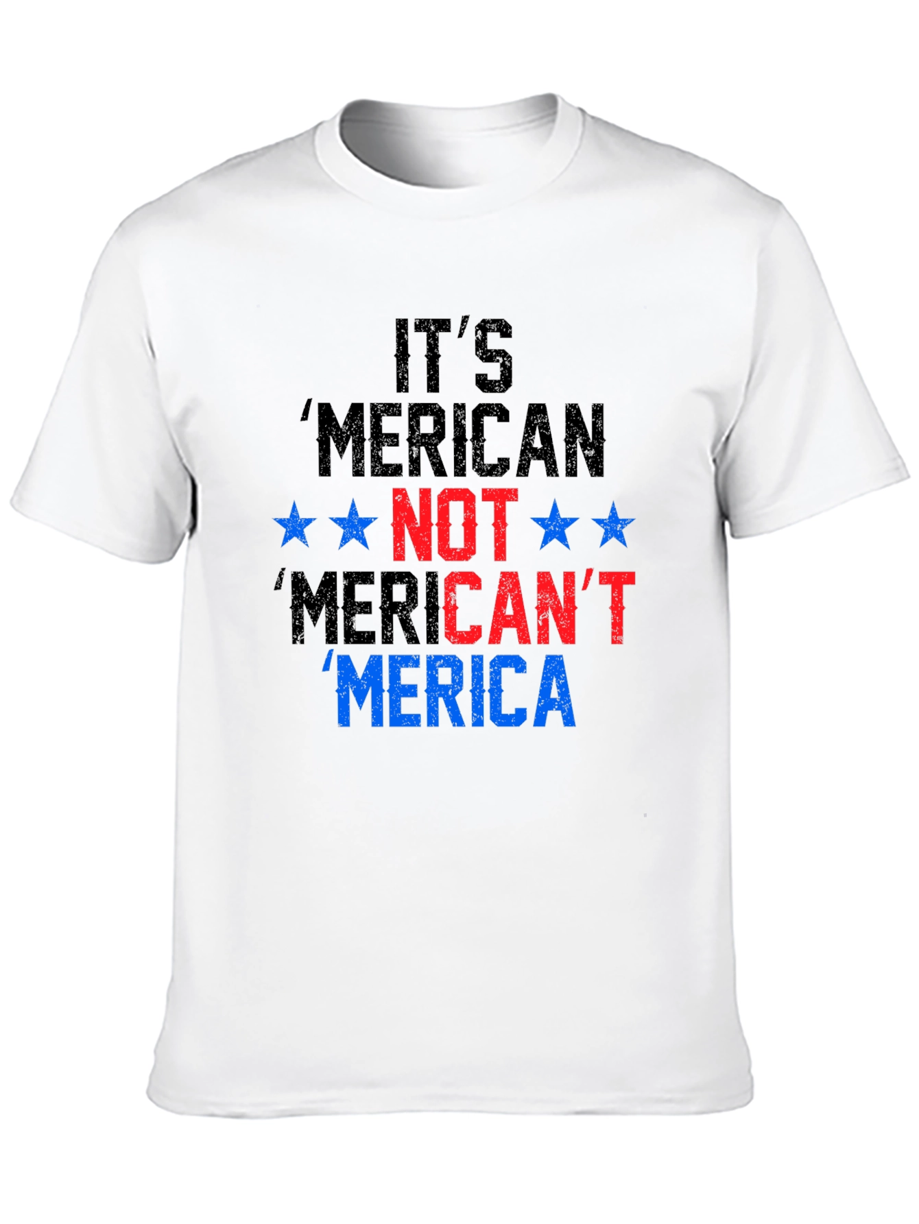 Patriotic Merica T-Shirt - Its American Not Mericant