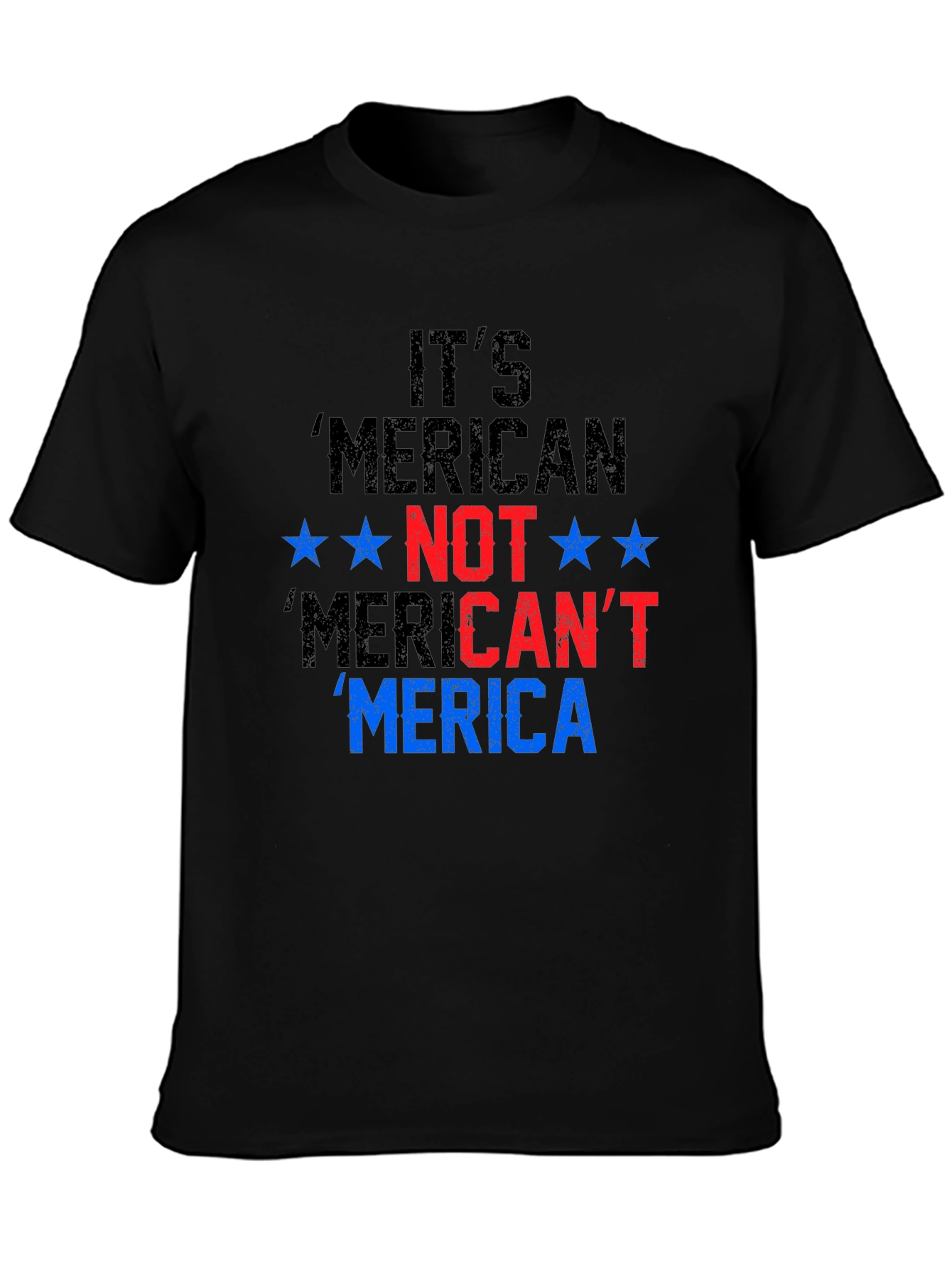 Patriotic Merica T-Shirt - Its American Not Mericant