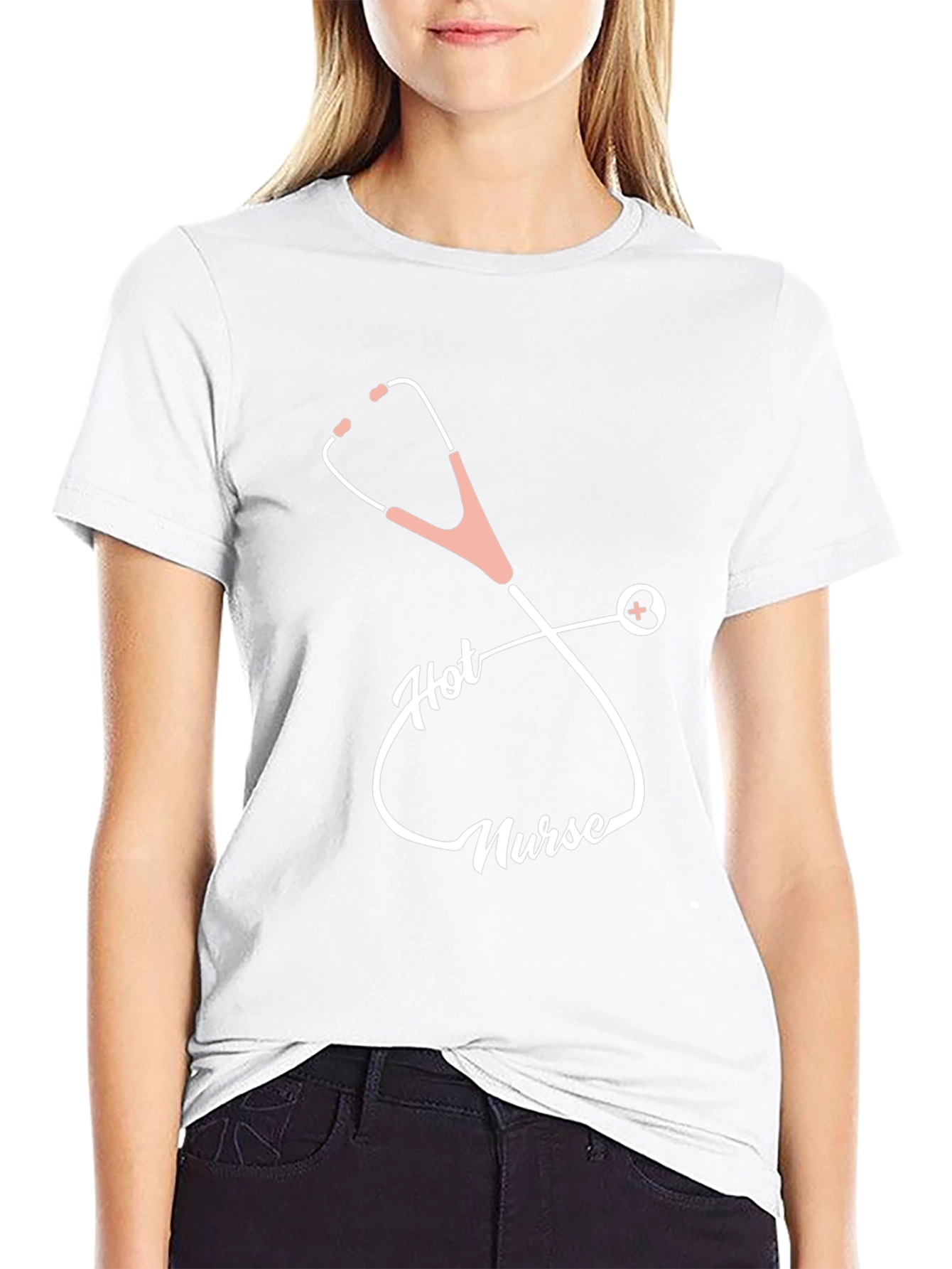 Hot Nurse Stethoscope Graphic Tee
