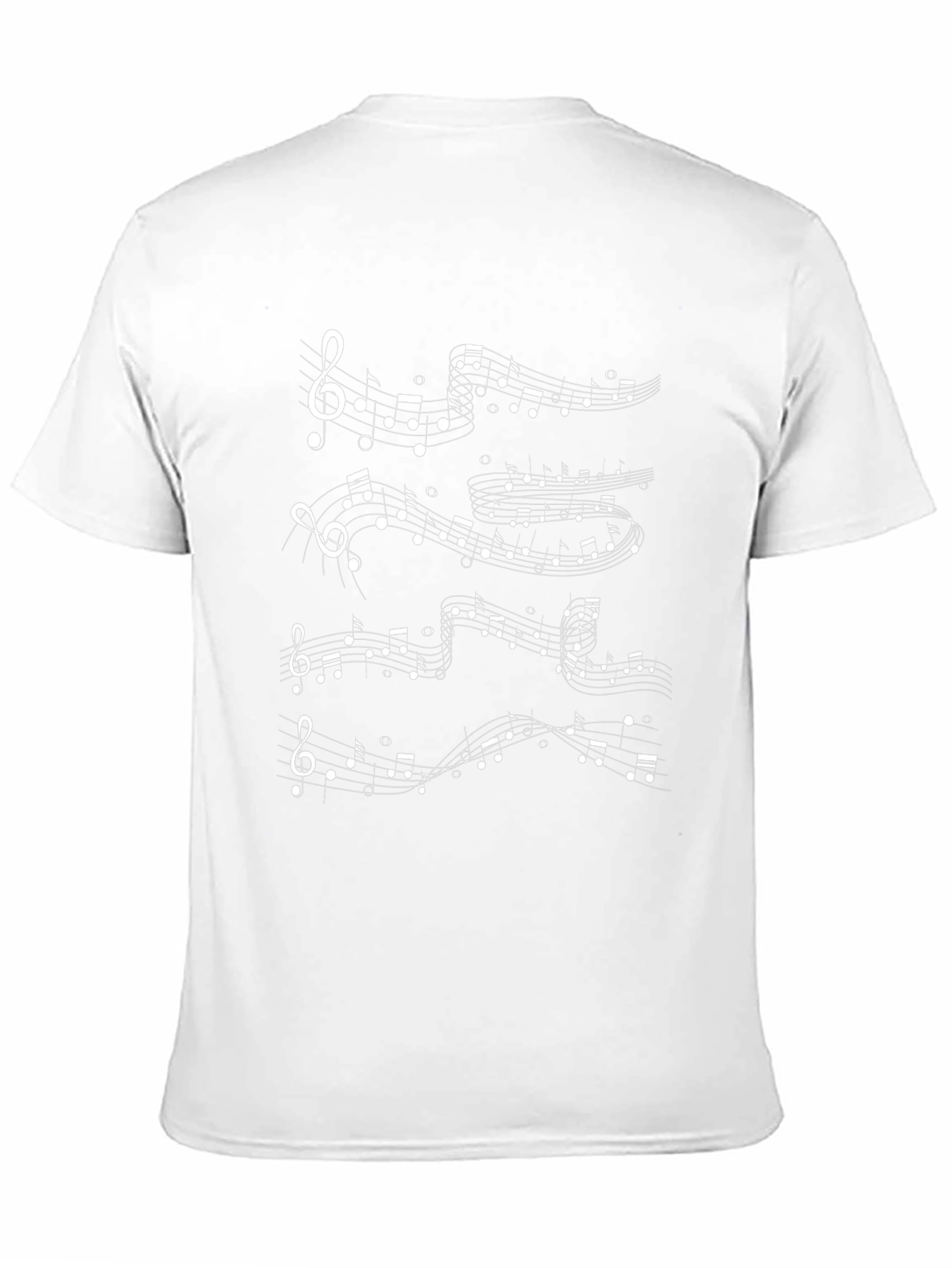 Musical Notes Black T-Shirt