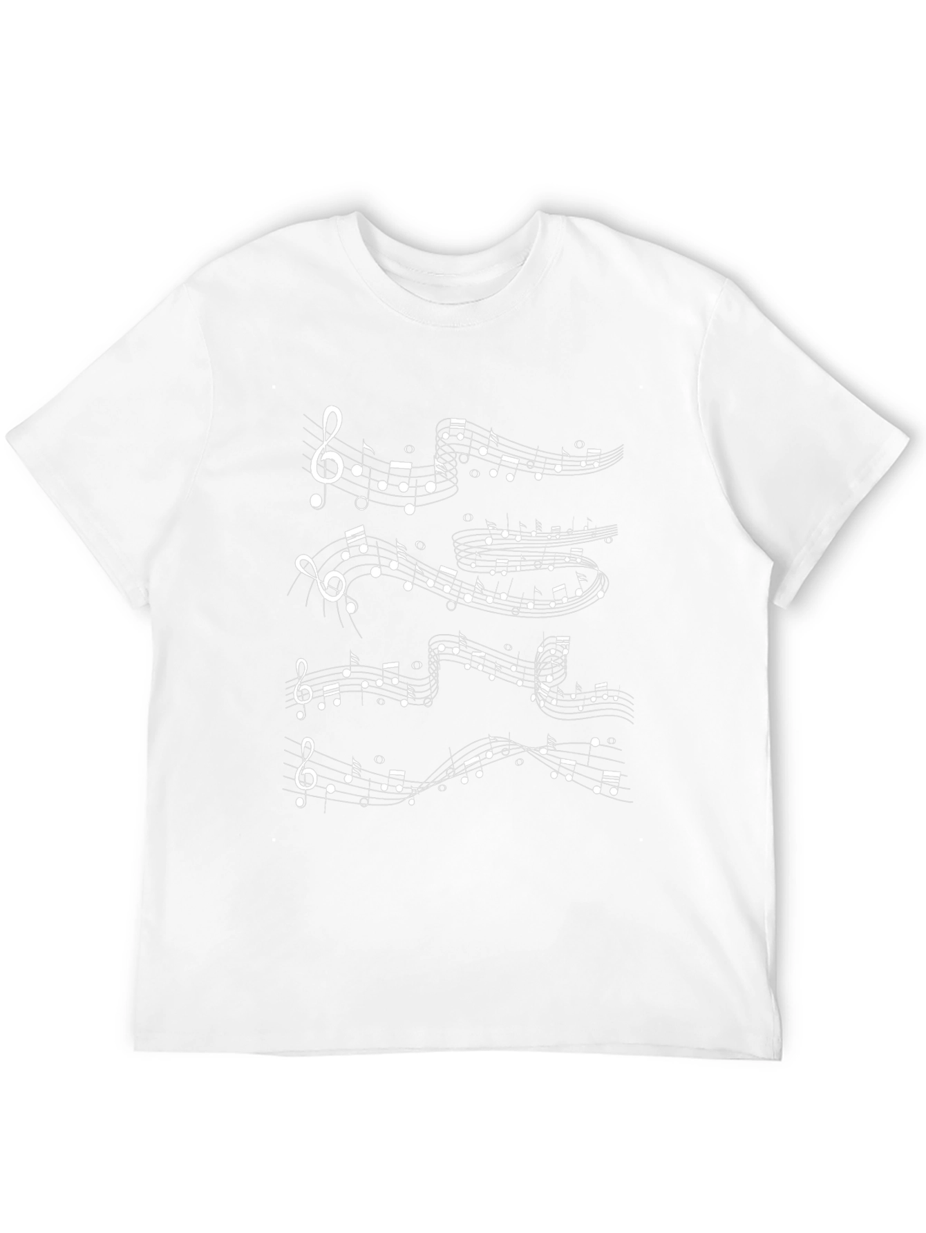 Musical Notes Black T-Shirt