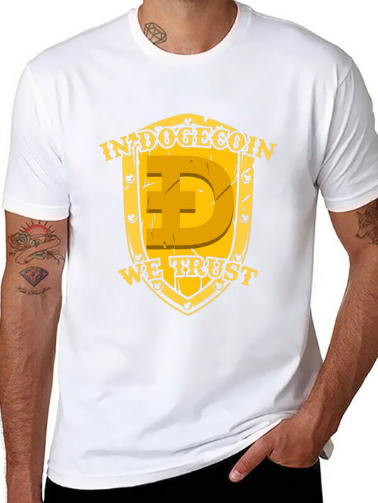 In Dogecoin We Trust Black T-Shirt