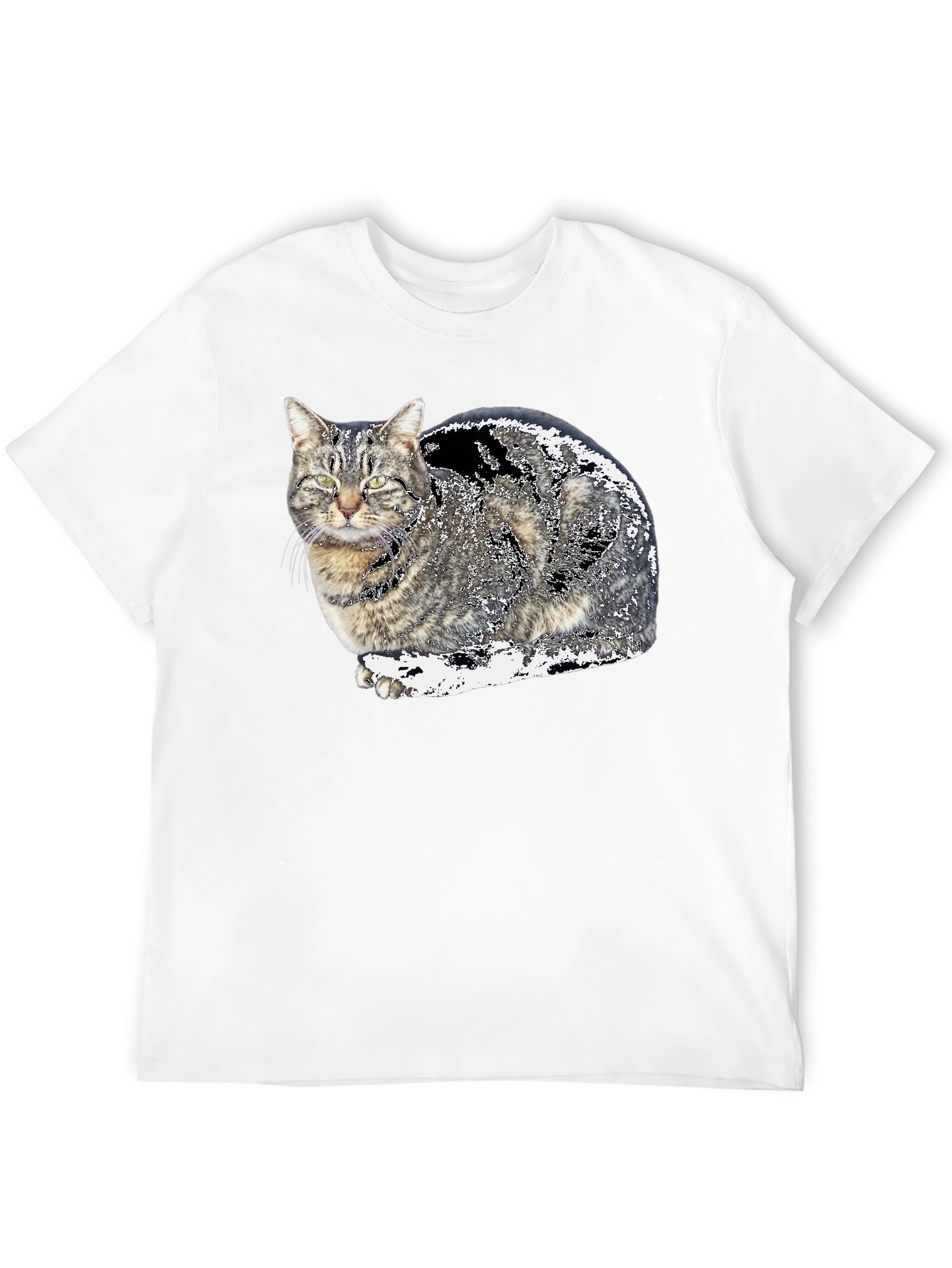 Cat Graphic Black T-Shirt