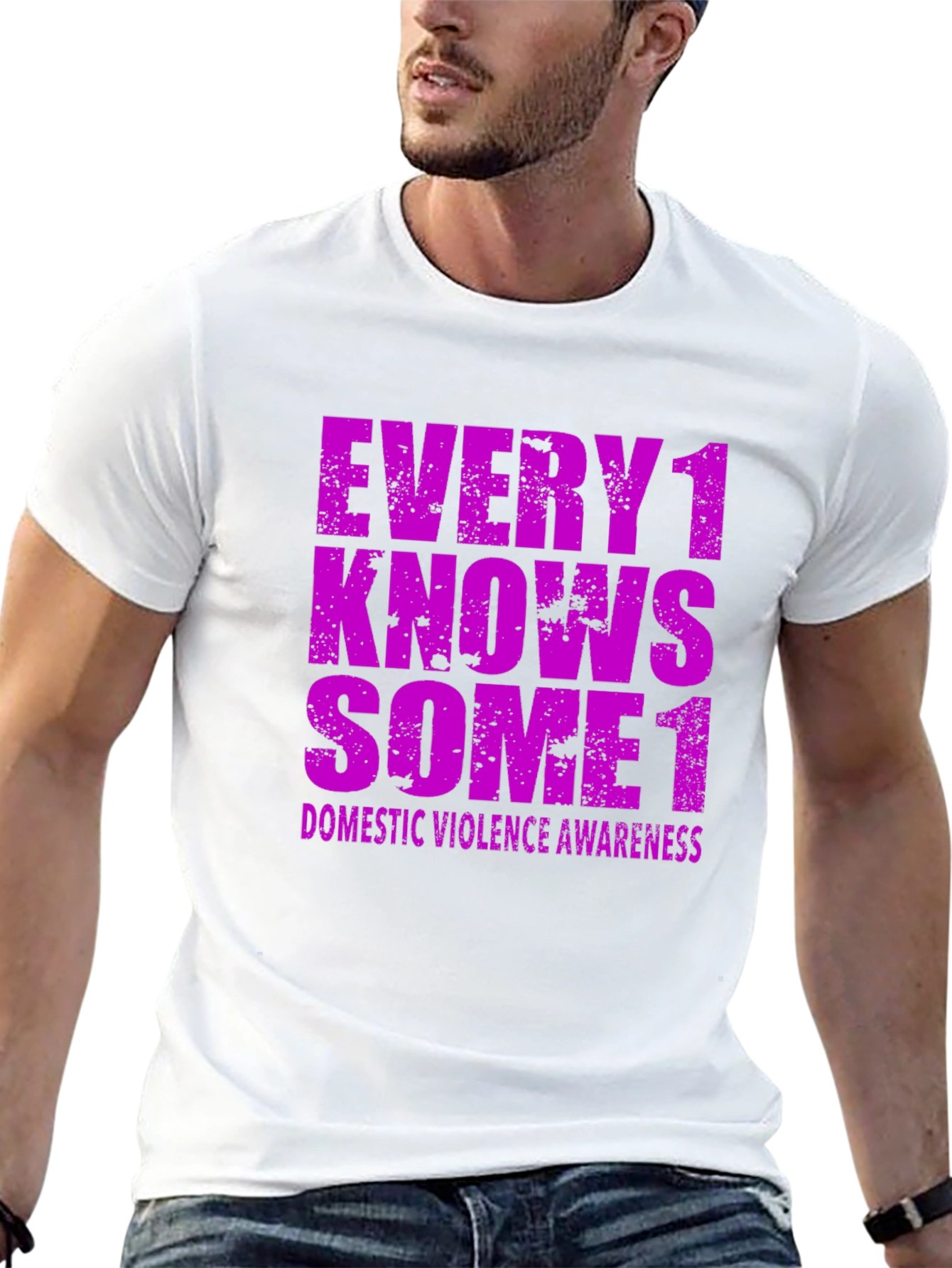 Every1 Knows Some1 Domestic Violence Awareness T-Shirt
