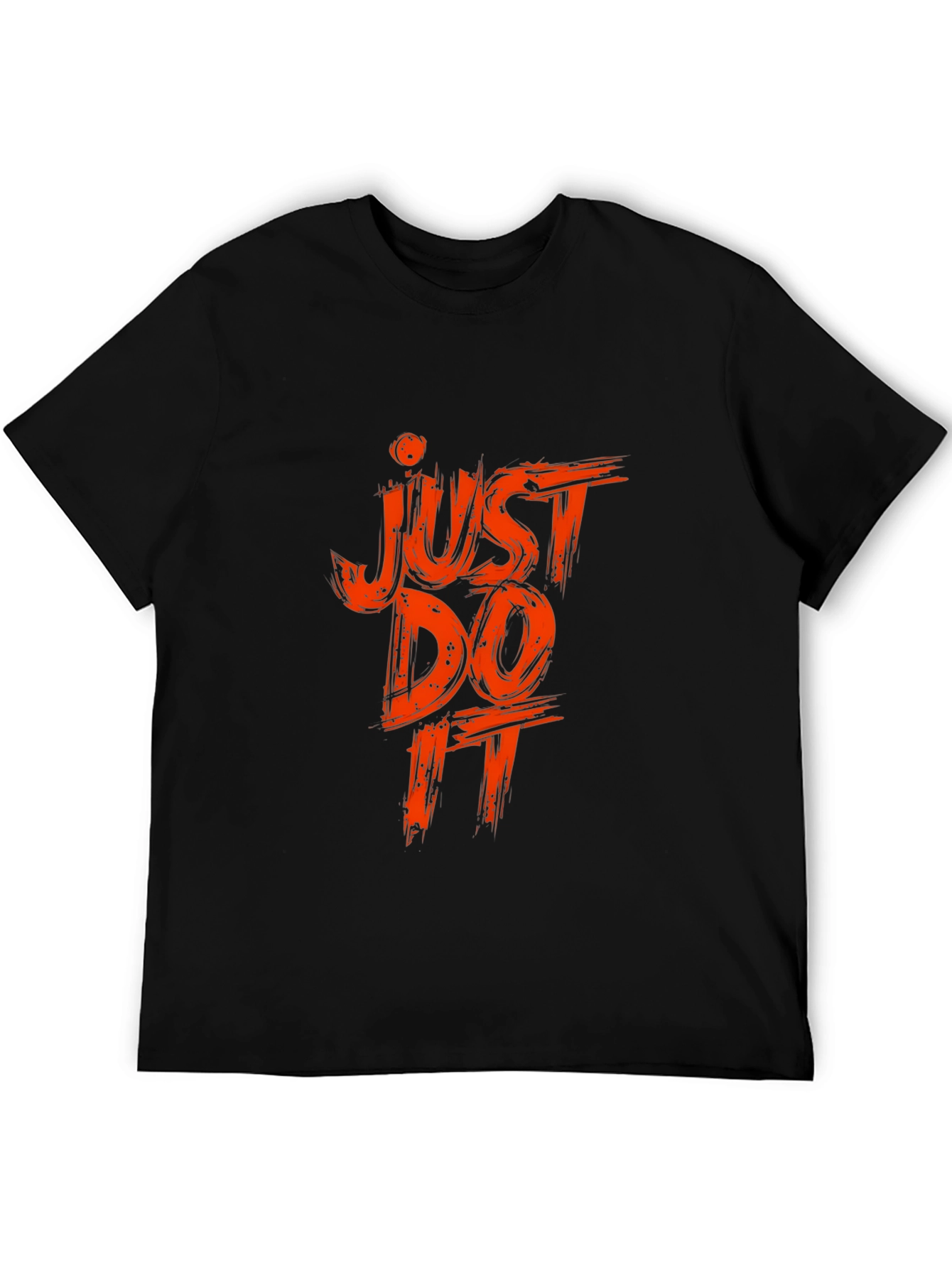 Just Do It Black Graphic Tee