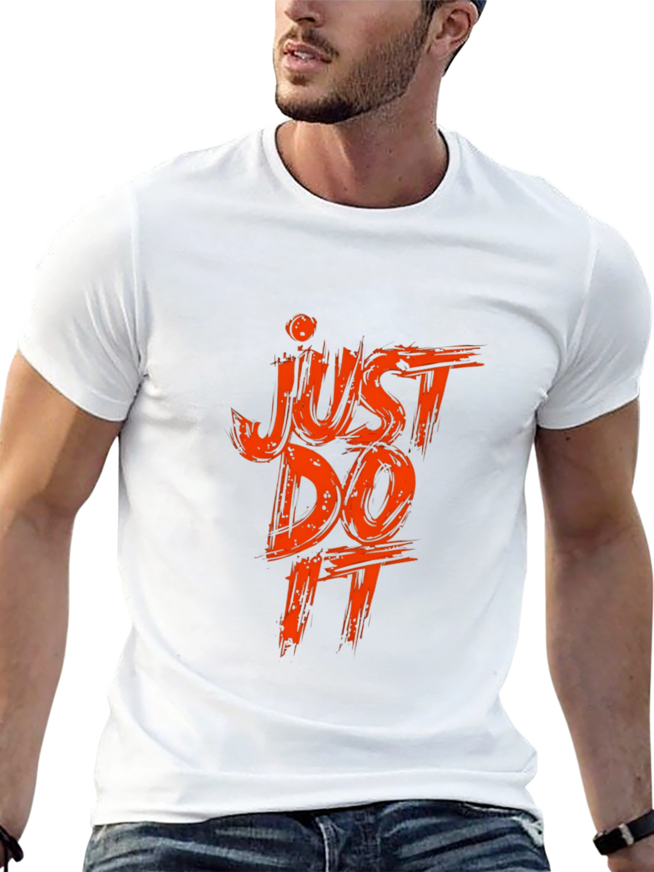 Just Do It Black Graphic Tee