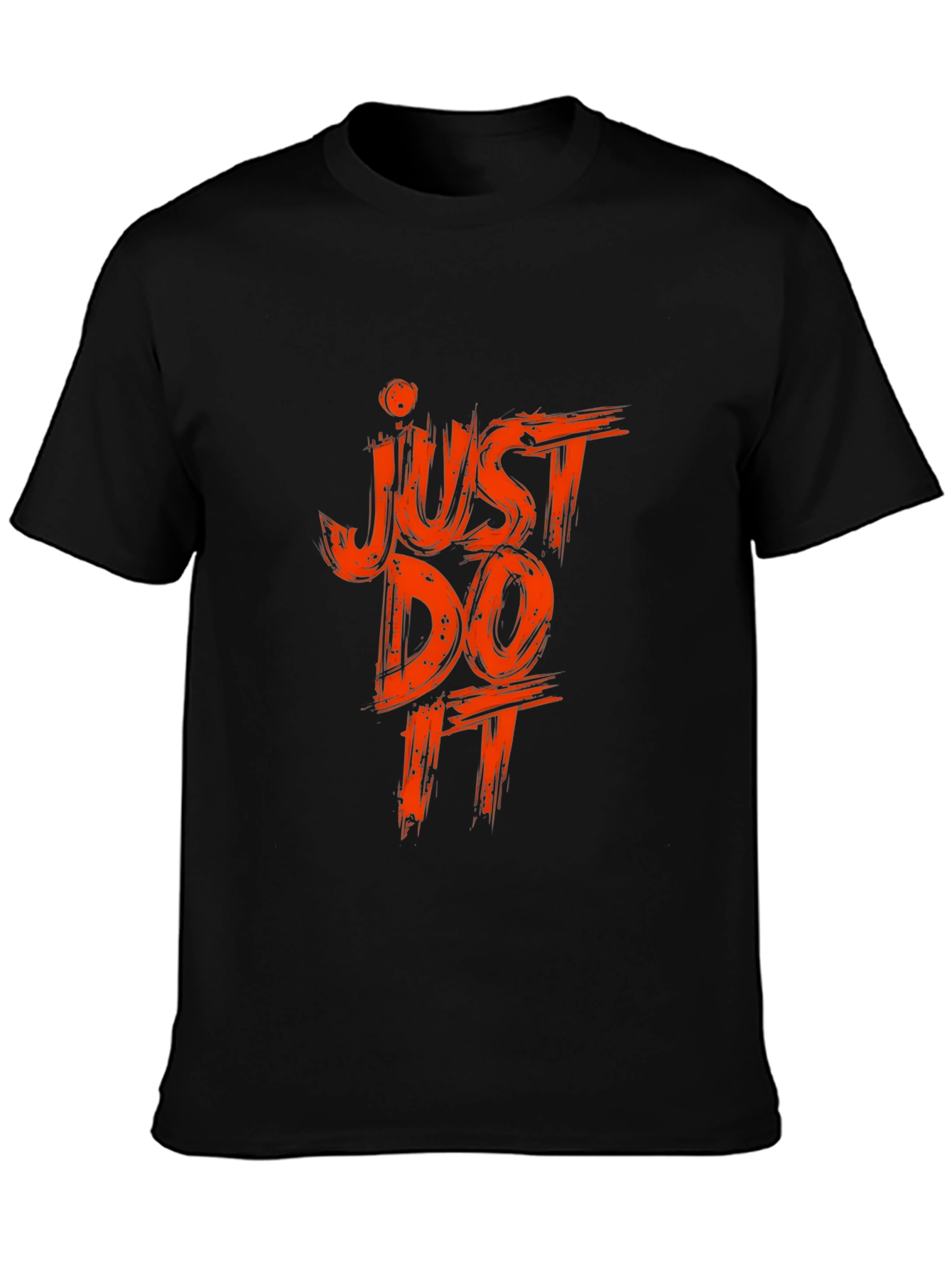 Just Do It Black Graphic Tee