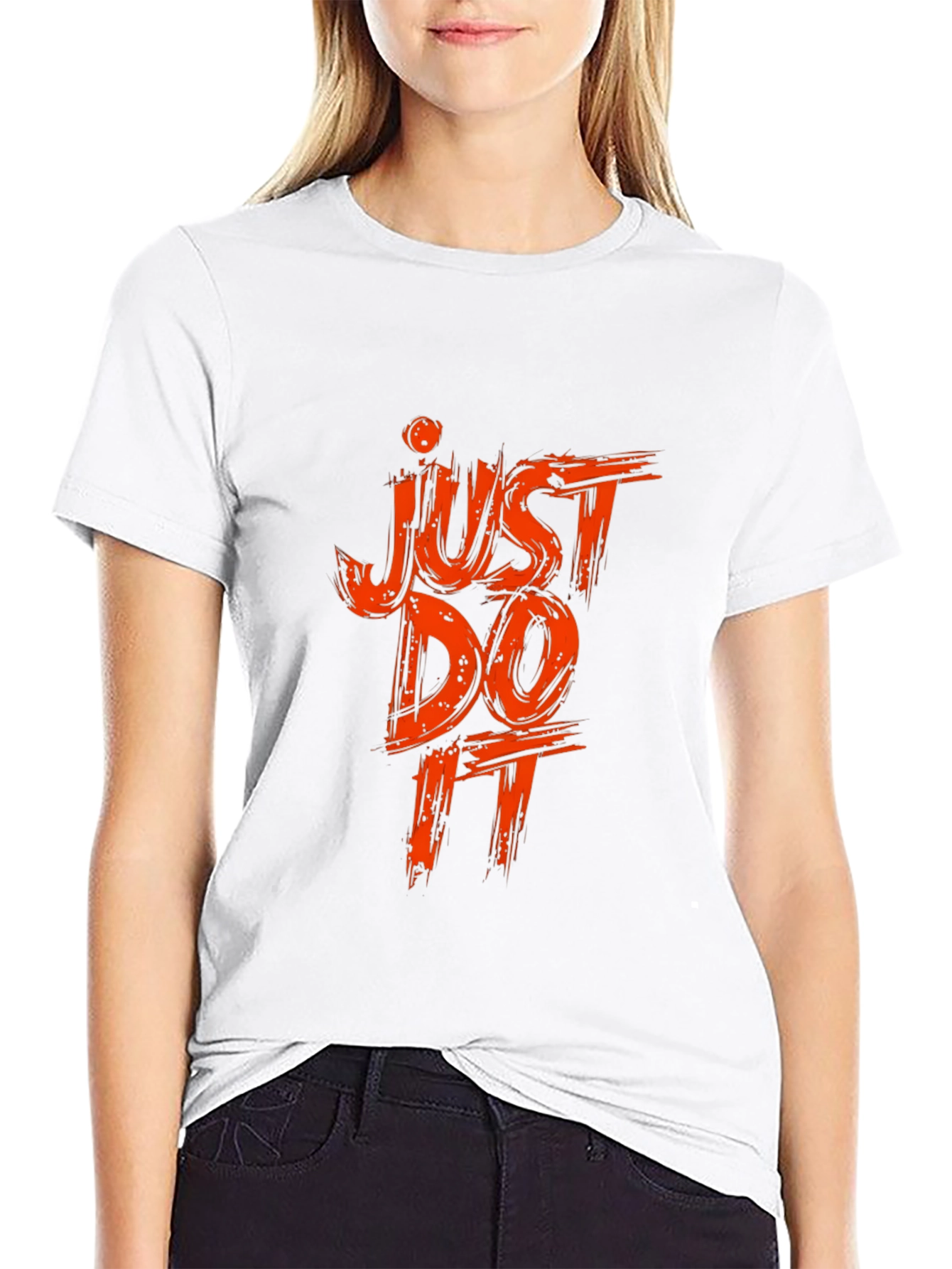 Just Do It Black Graphic Tee