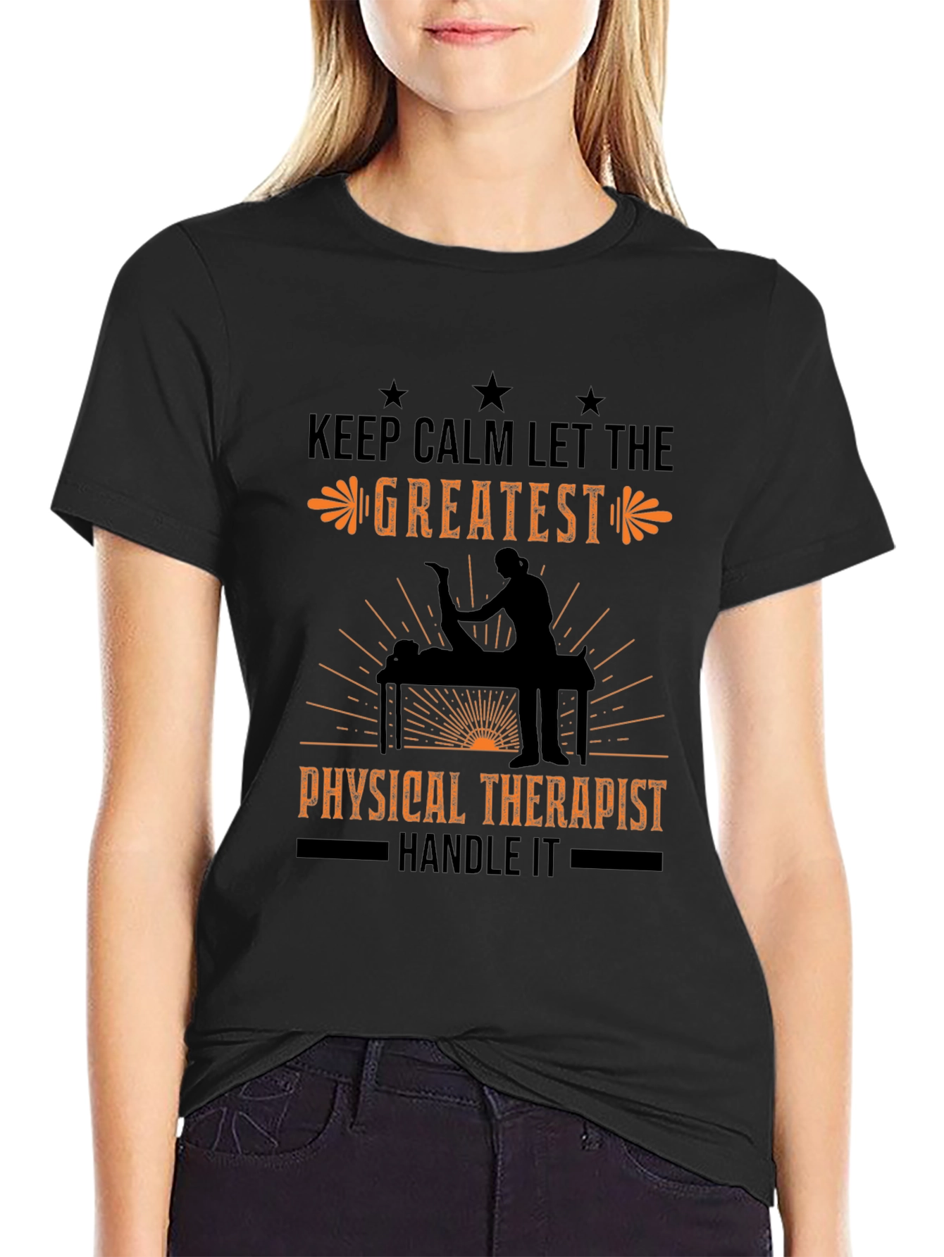 Physical Therapist T-Shirt: Keep Calm