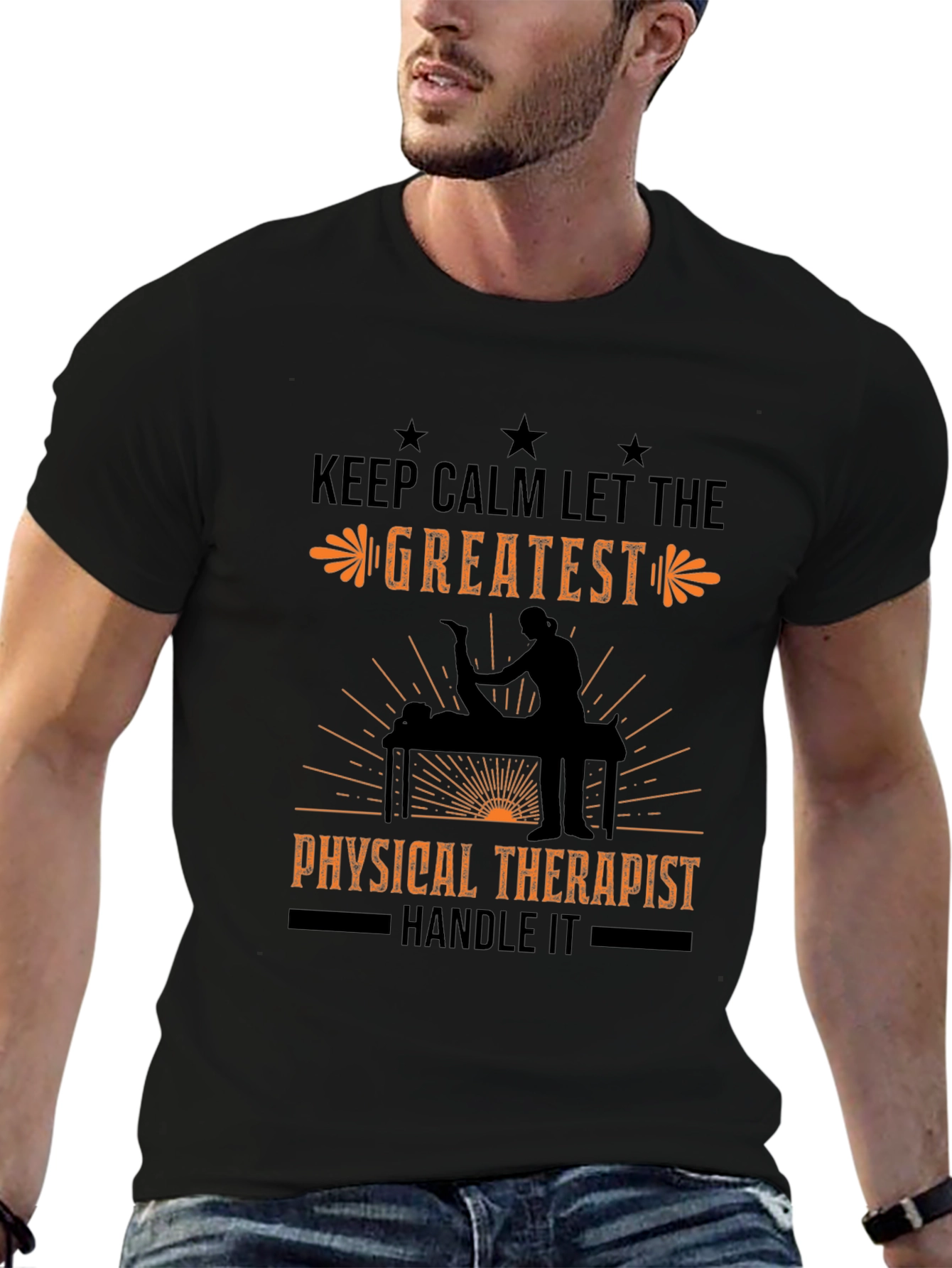 Physical Therapist T-Shirt: Keep Calm