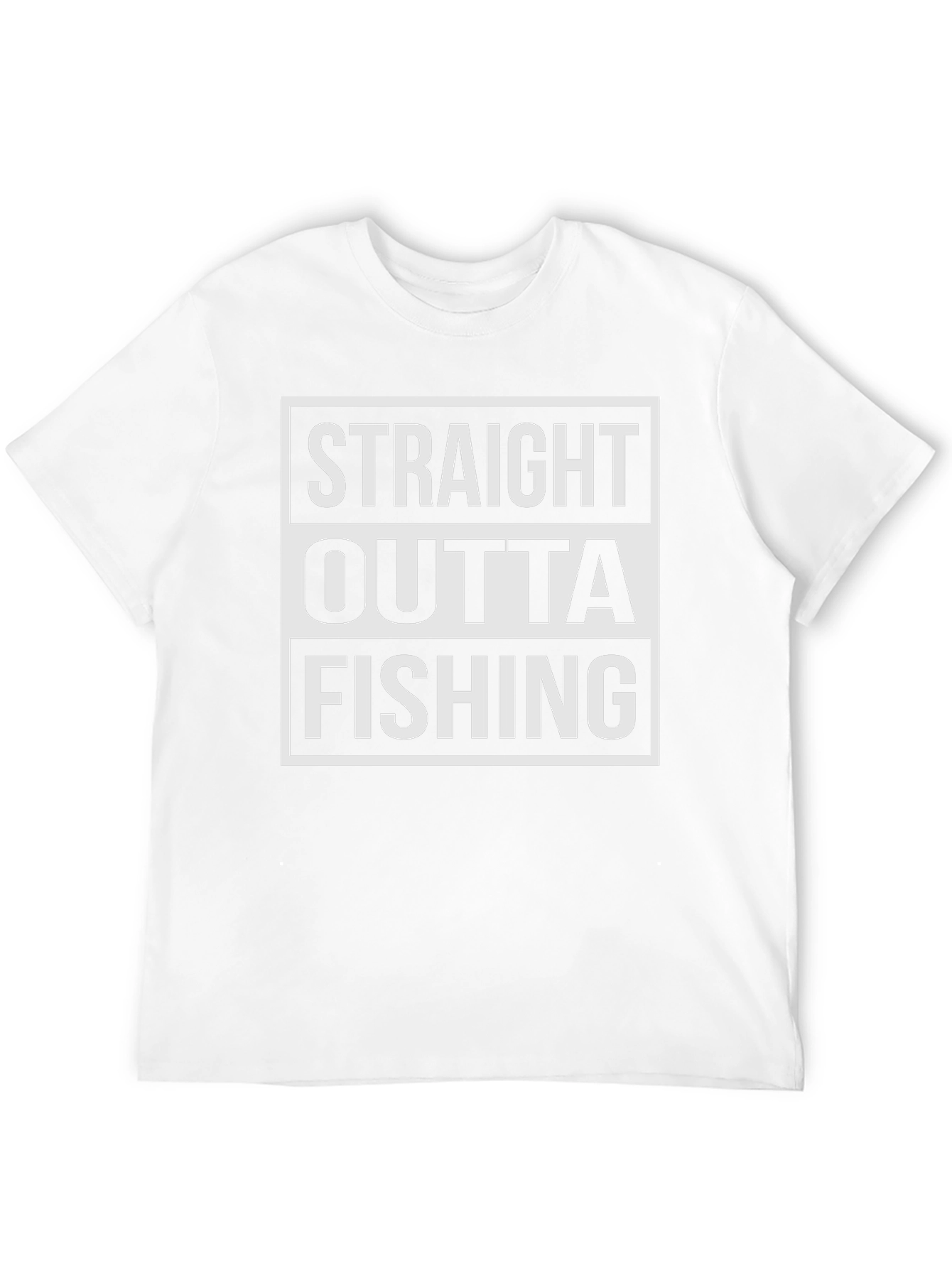 Straight Outta Fishing Black T-Shirt