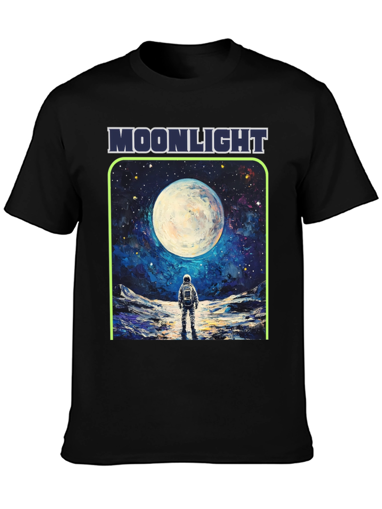 Moonlight Astronaut Graphic T-Shirt