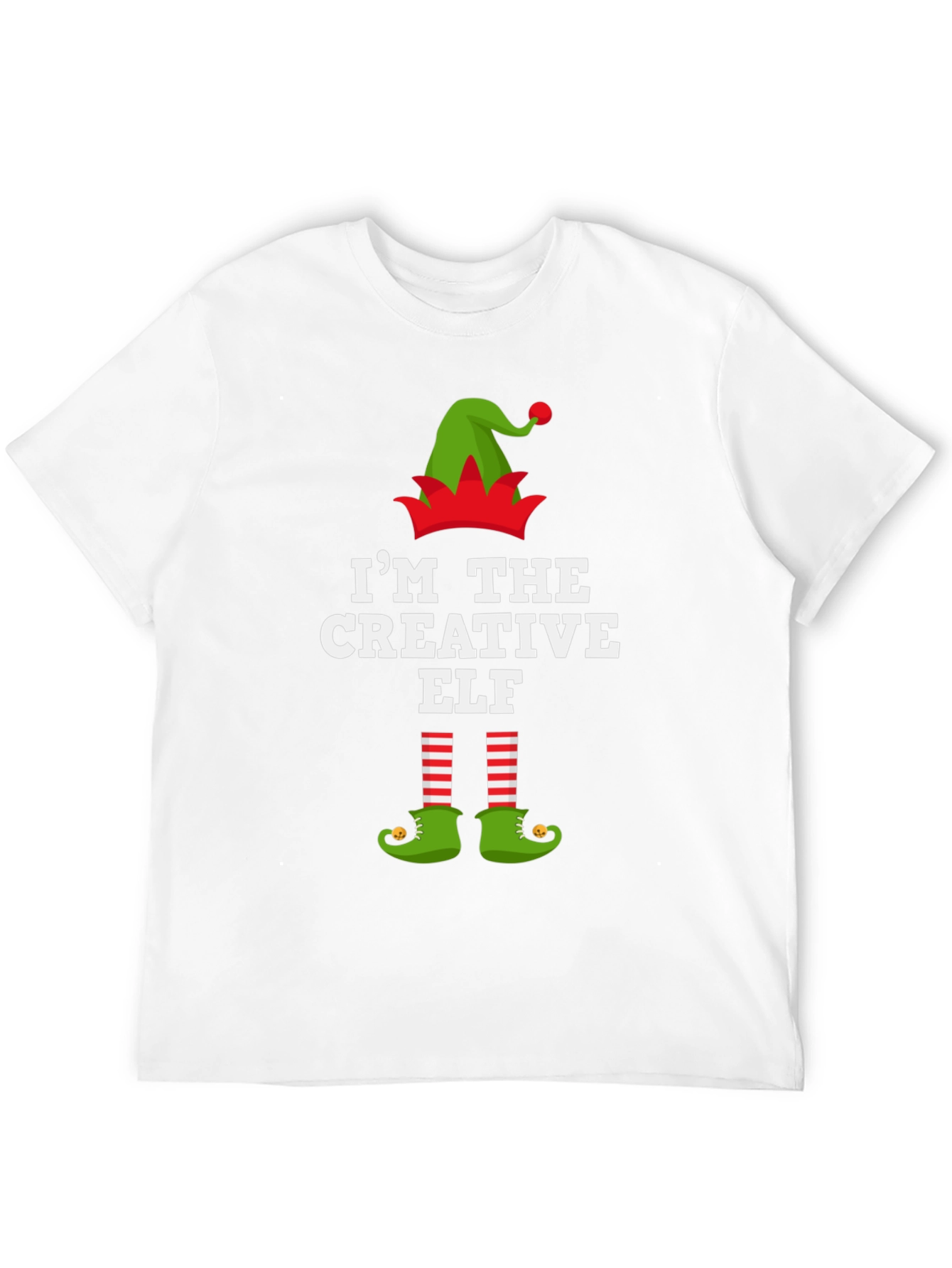 Creative Elf Graphic Tee - Holiday Fun!