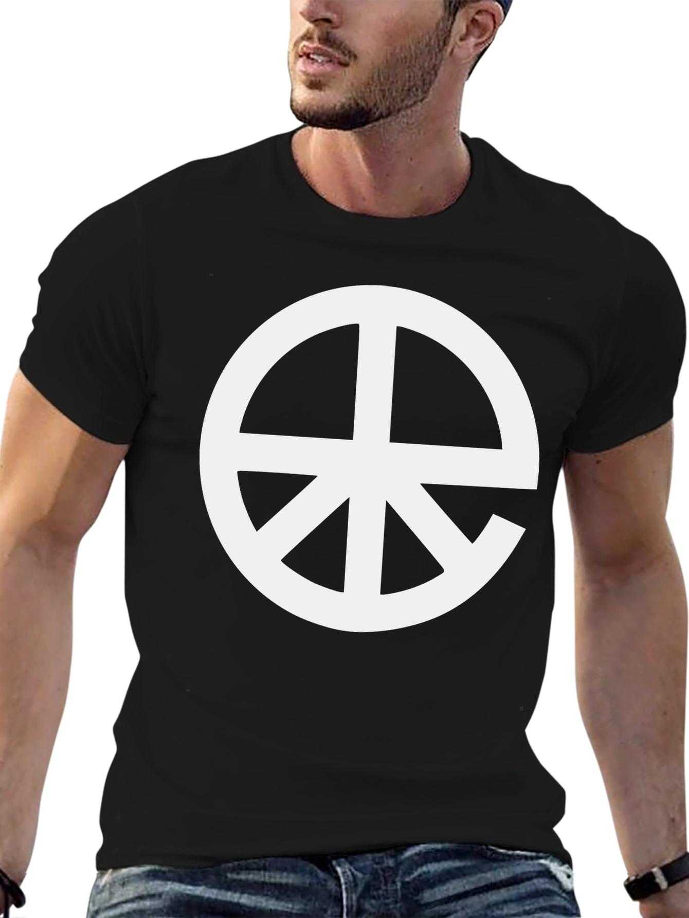 Symbol Graphic Tee - Black Cotton Blend