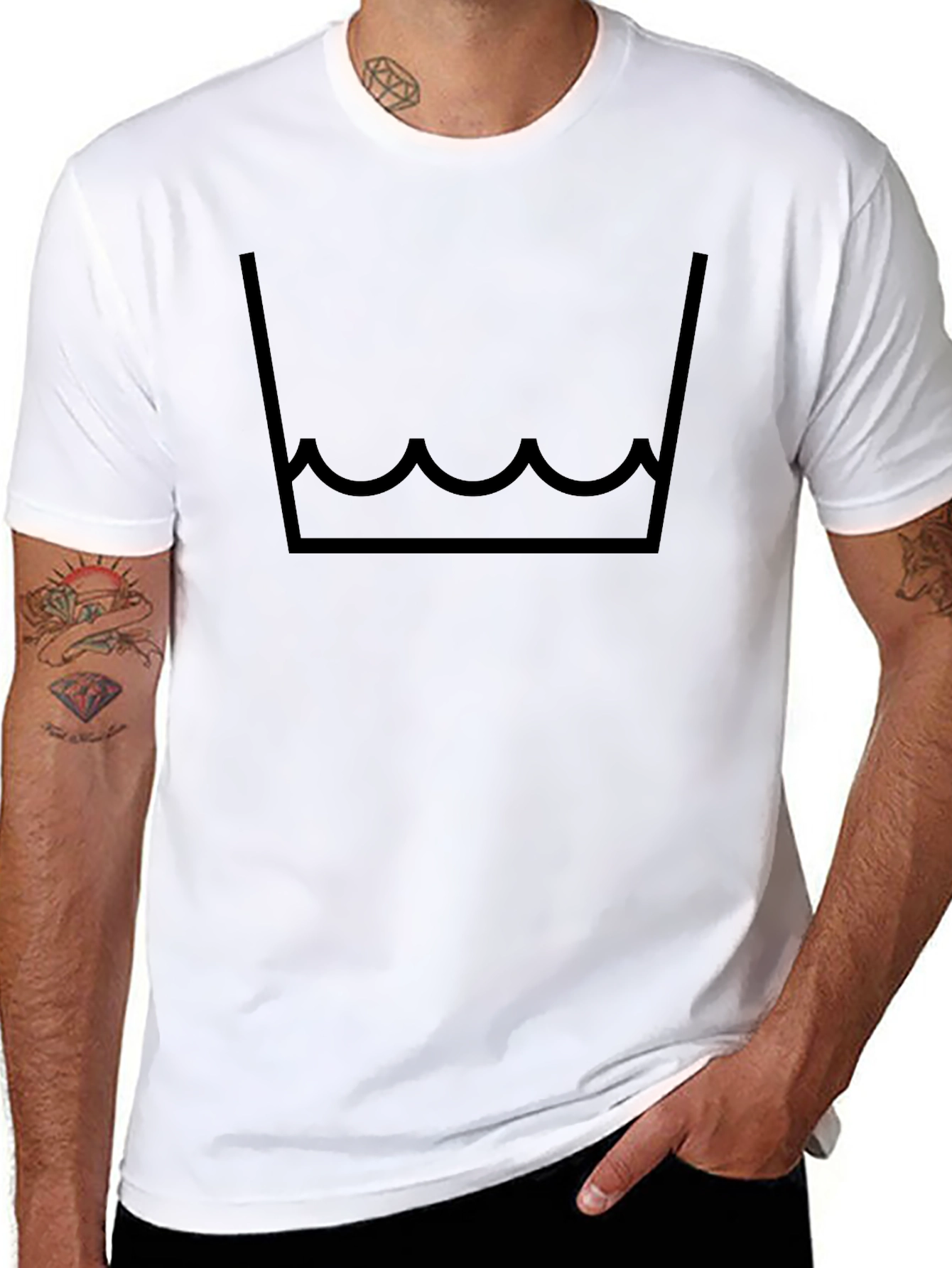 Graphic Tee - Washable Symbol Black T-Shirt