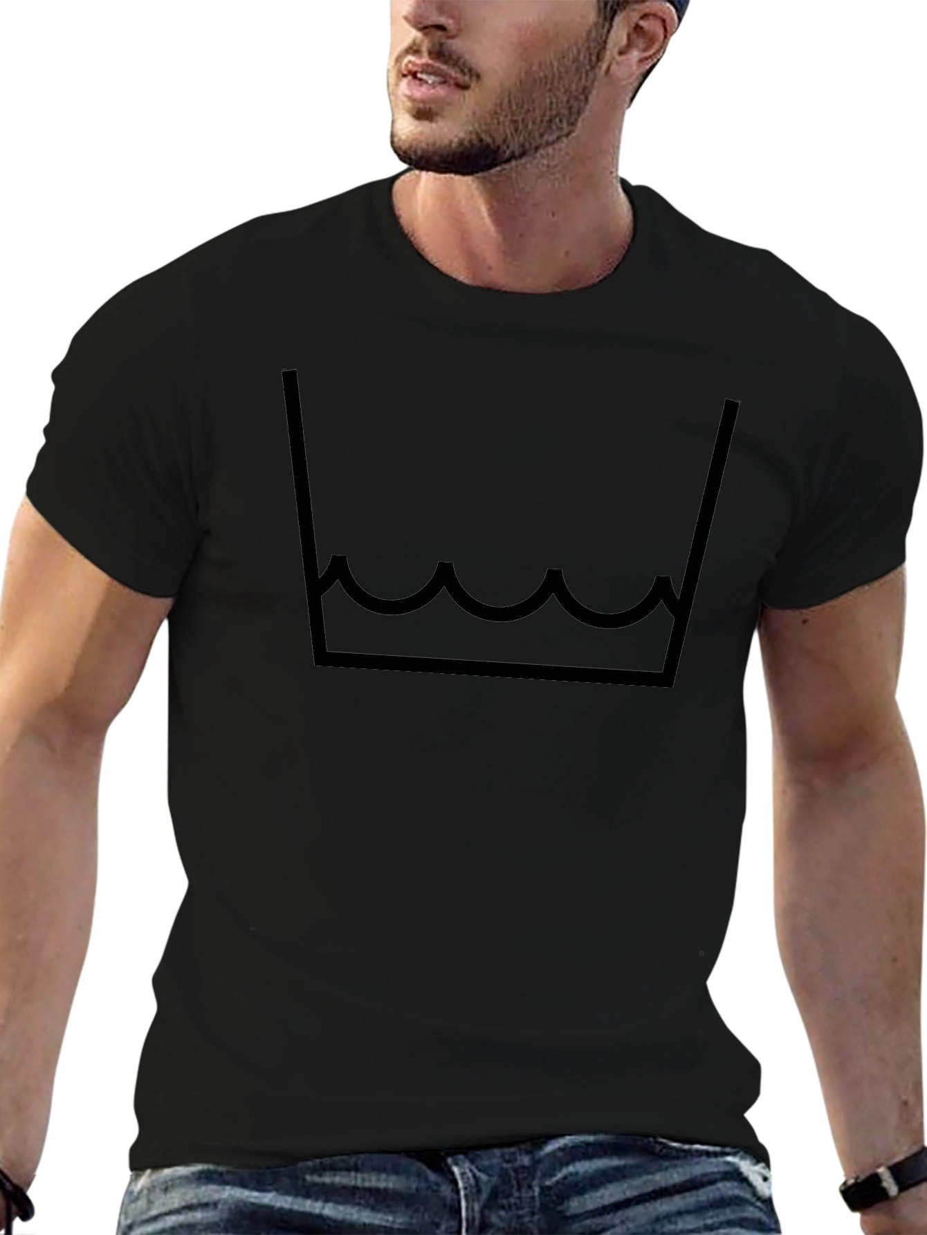 Graphic Tee - Washable Symbol Black T-Shirt