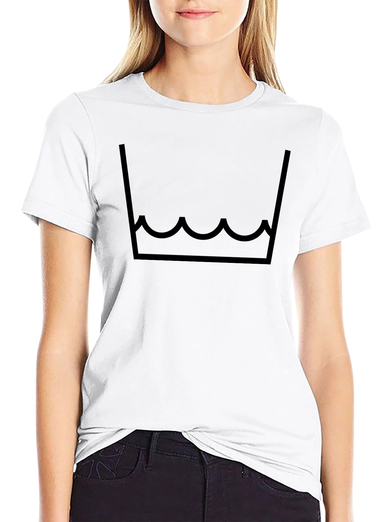 Graphic Tee - Washable Symbol Black T-Shirt