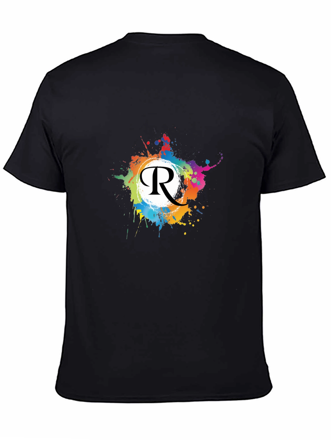 Vibrant R Letter Graphic Tee