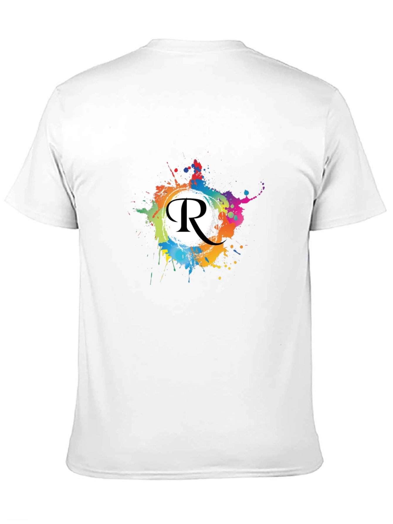 Vibrant R Letter Graphic Tee