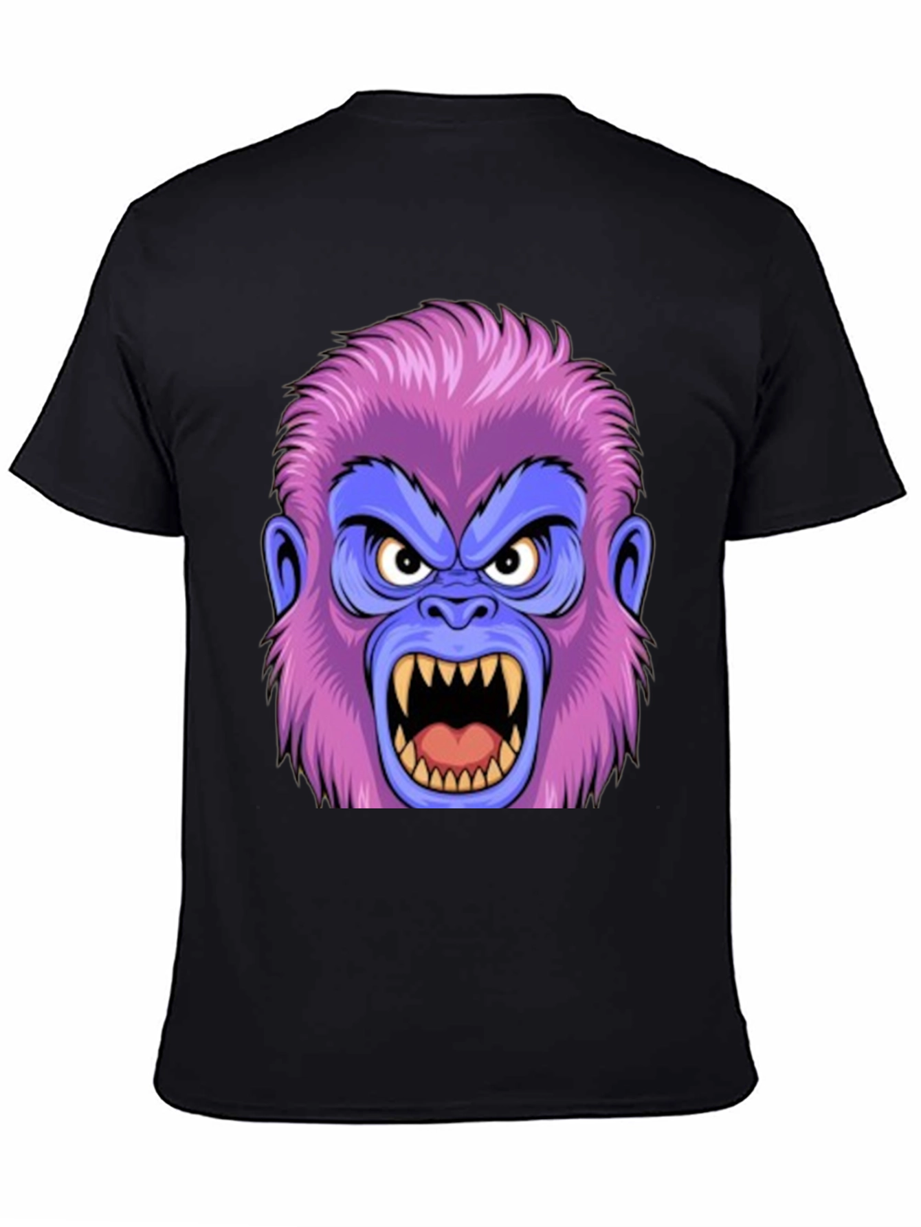 Angry Gorilla Graphic Tee - Black