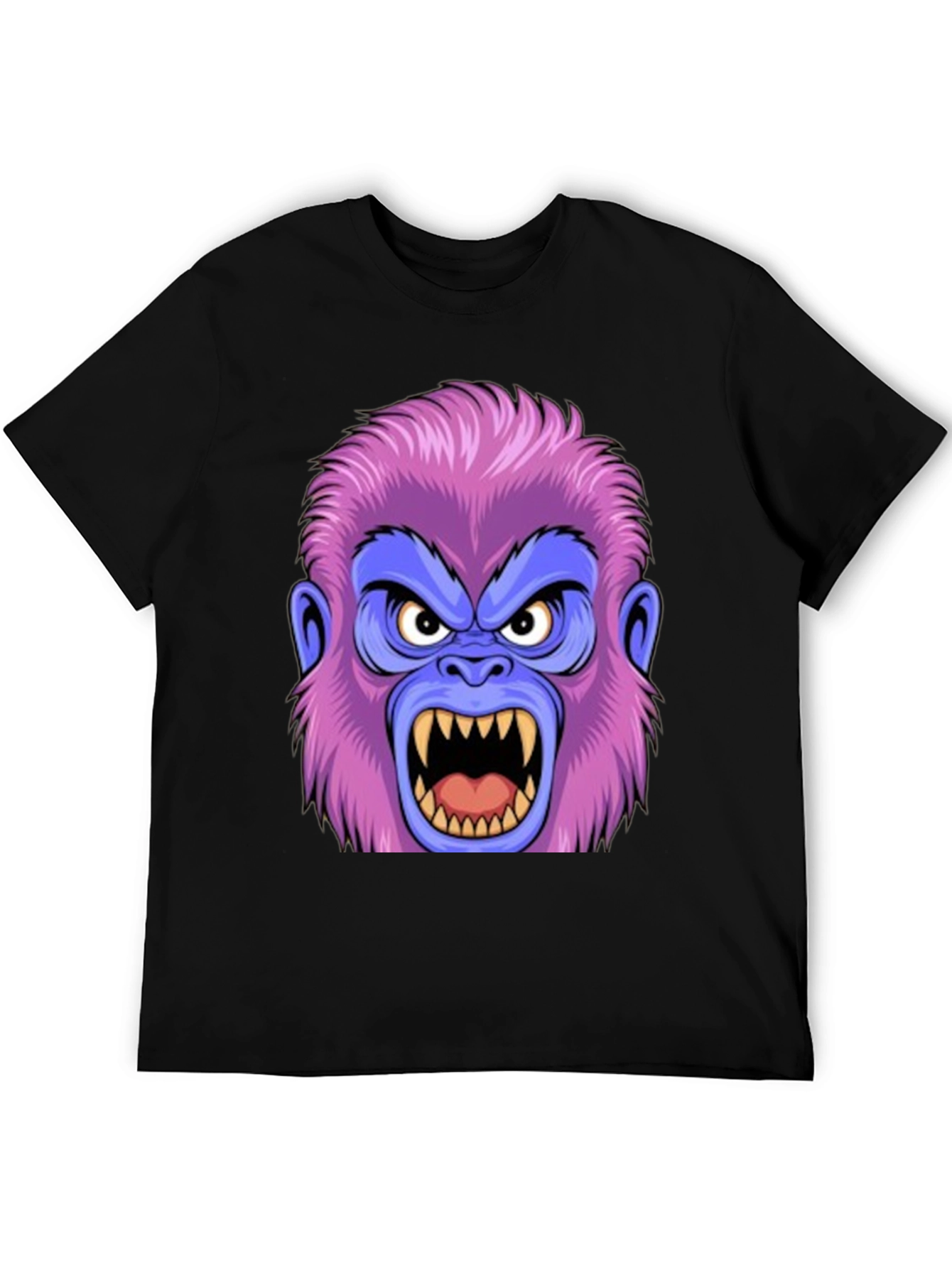 Angry Gorilla Graphic Tee - Black