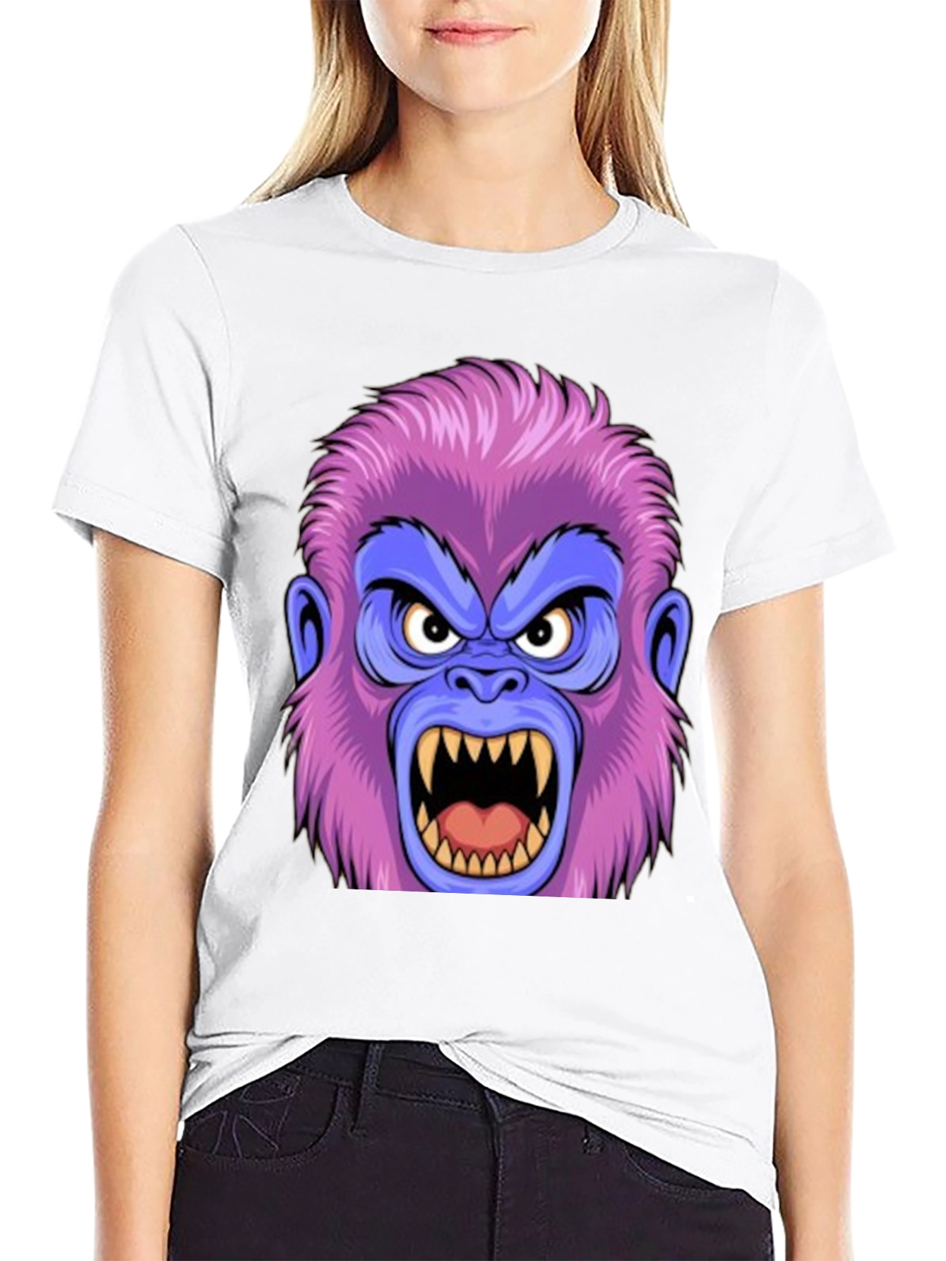 Angry Gorilla Graphic Tee - Black