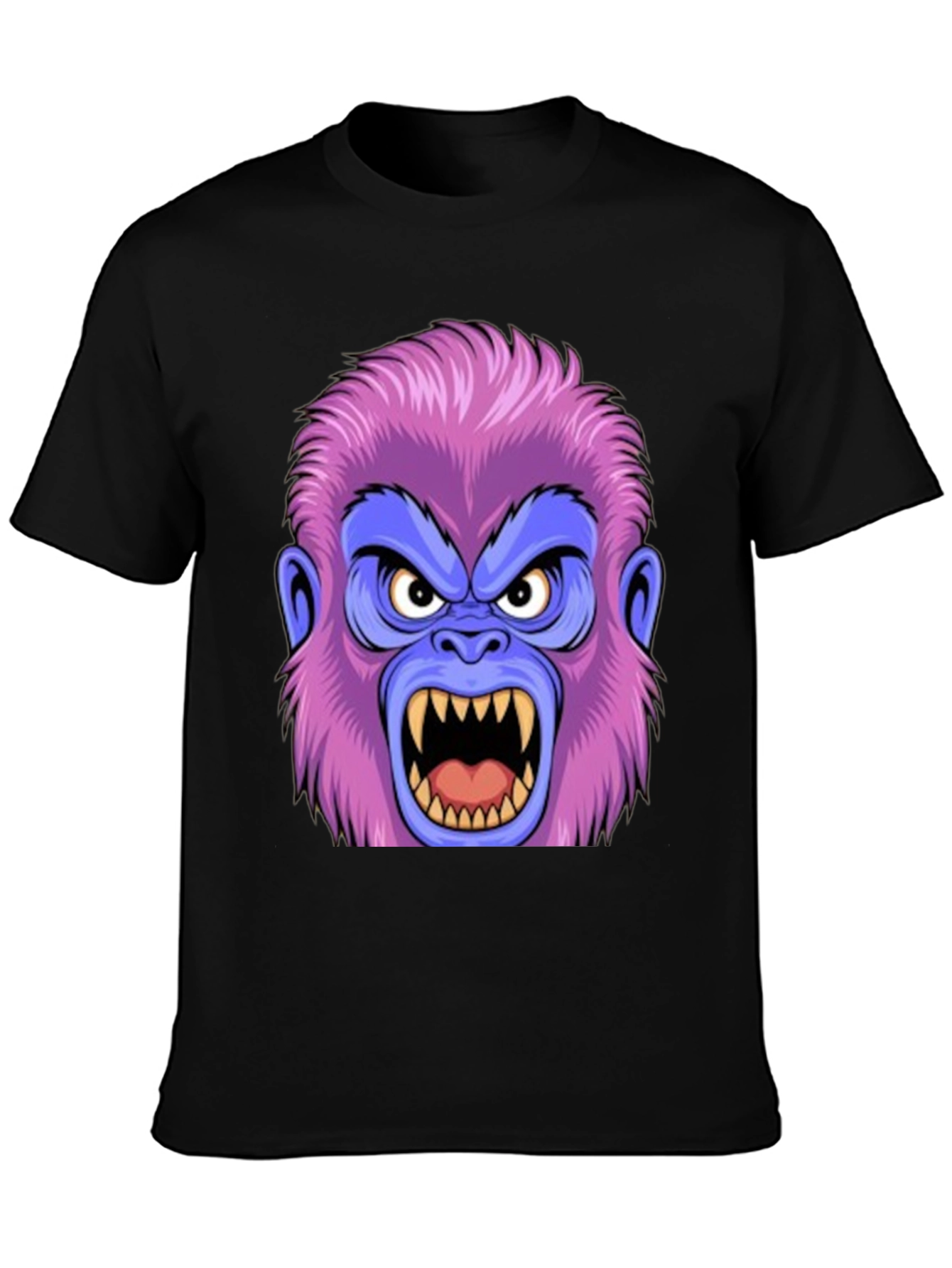 Angry Gorilla Graphic Tee - Black
