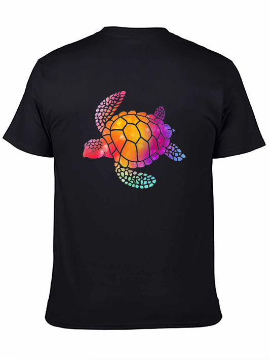 Colorful Sea Turtle Graphic T-Shirt