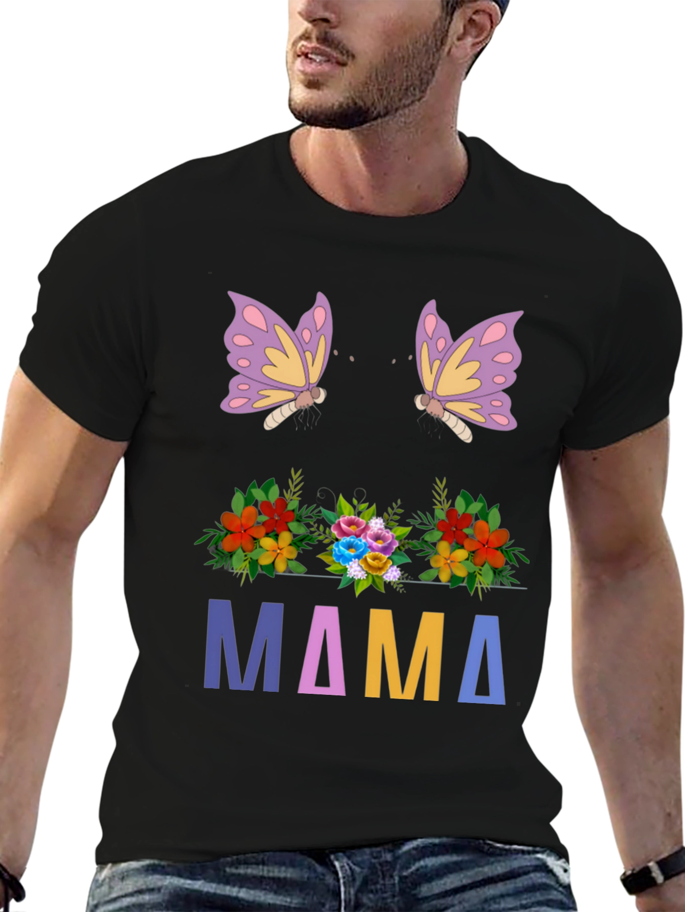 Floral Mama Butterfly T-Shirt