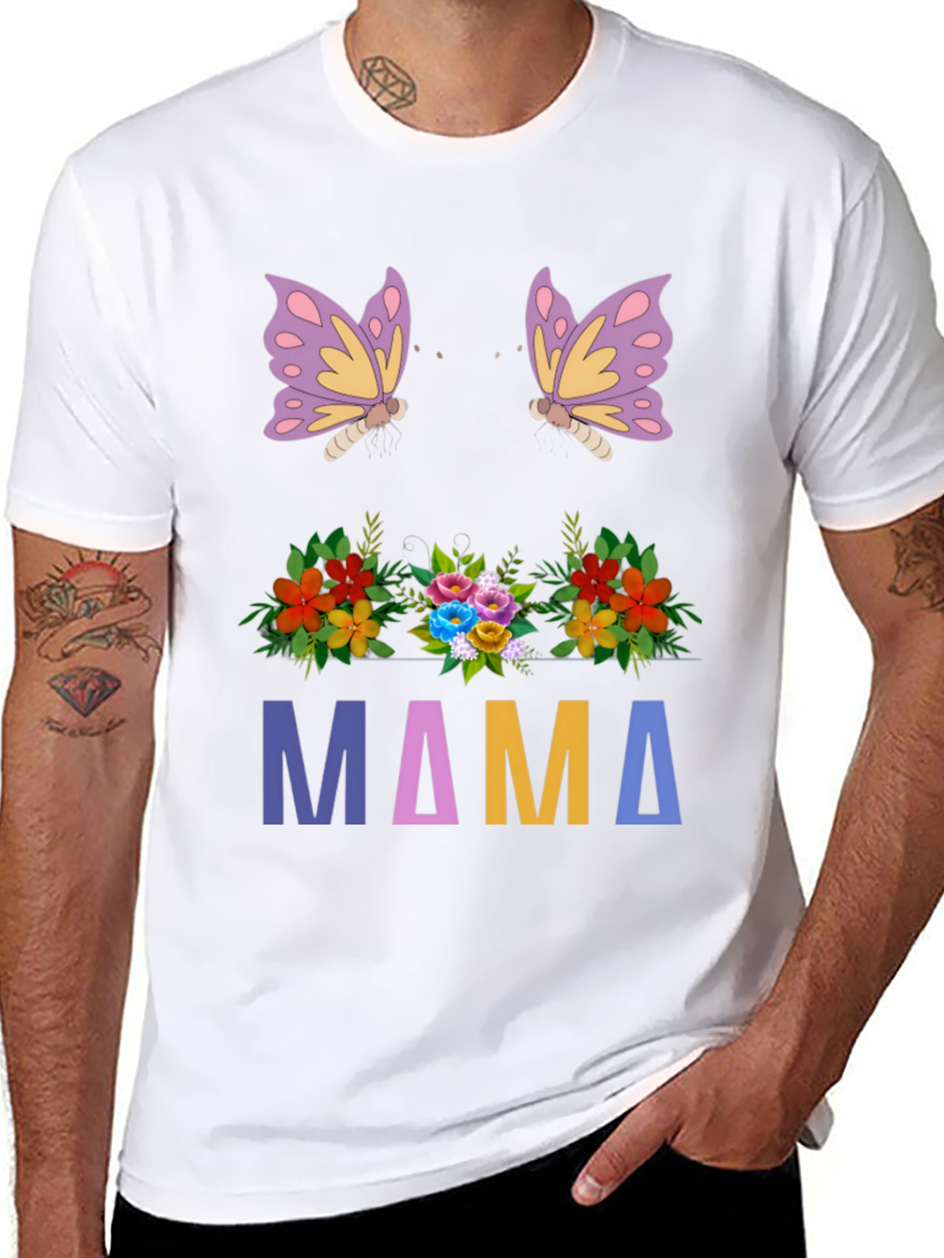 Floral Mama Butterfly T-Shirt