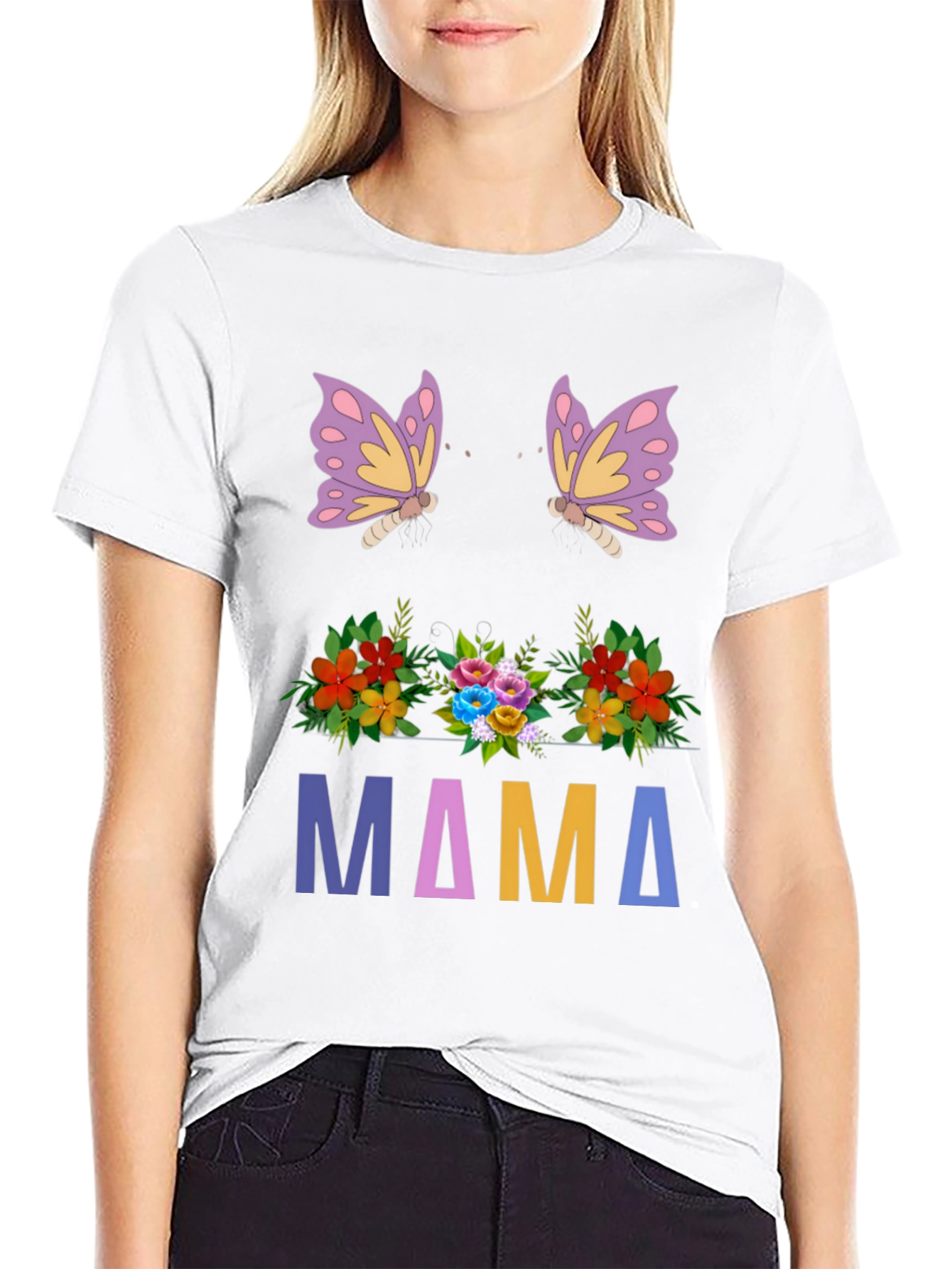 Floral Mama Butterfly T-Shirt