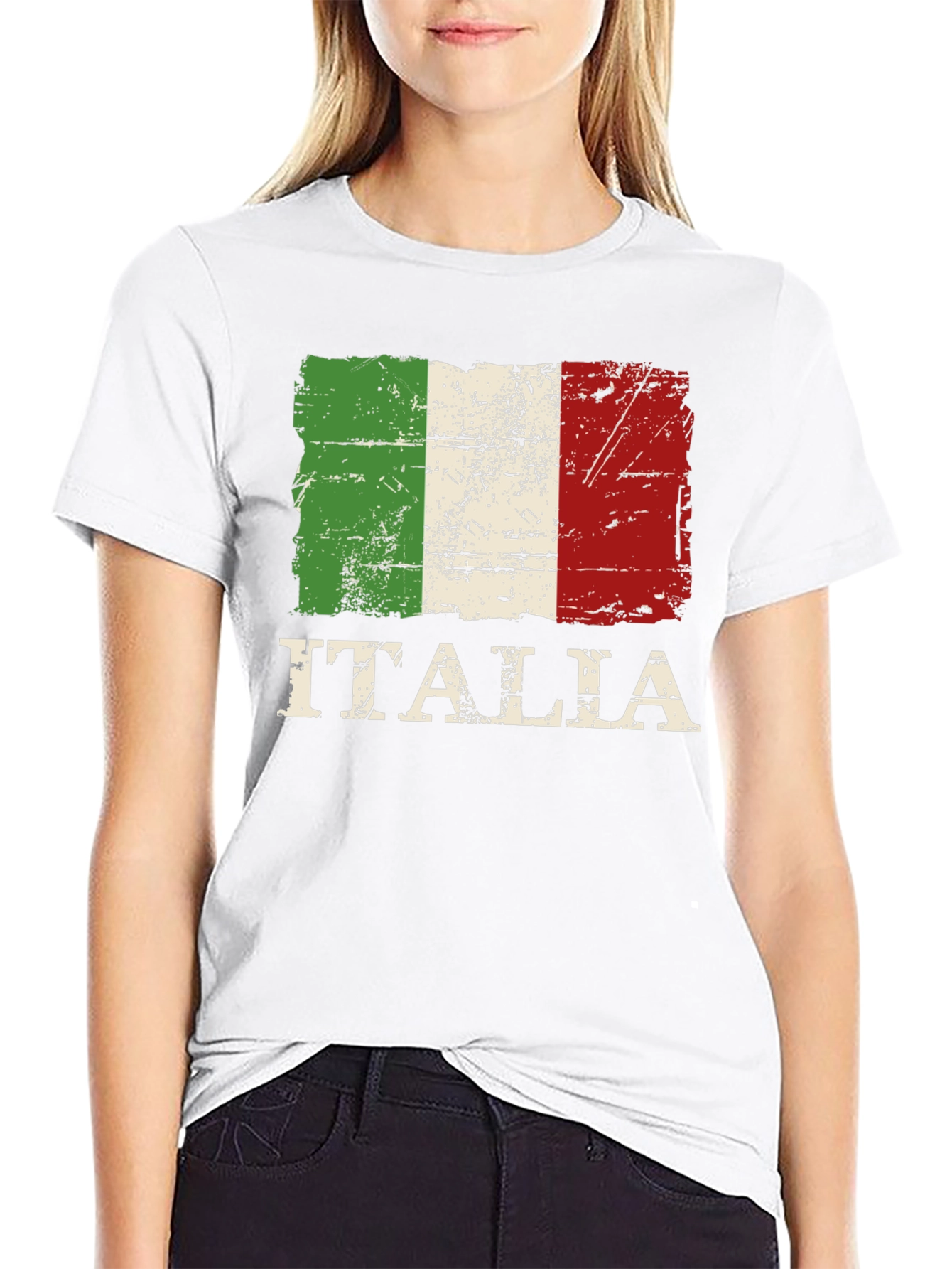 Italia Flag T-Shirt: Distressed Italian Pride Tee