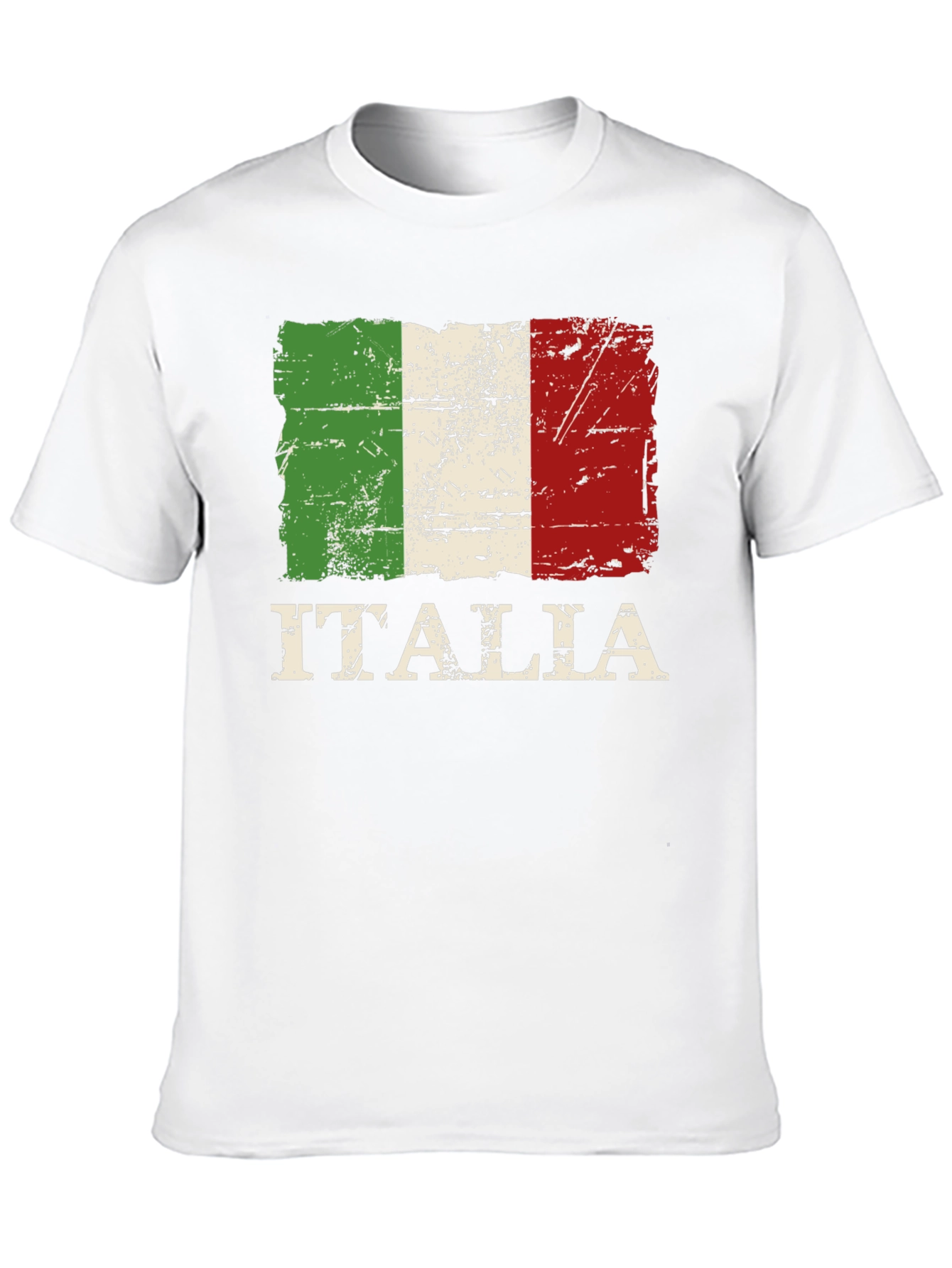 Italia Flag T-Shirt: Distressed Italian Pride Tee
