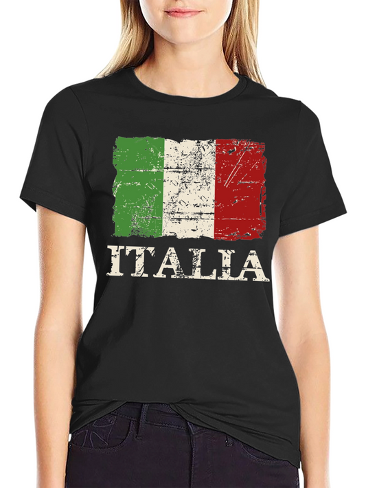 Italia Flag T-Shirt: Distressed Italian Pride Tee