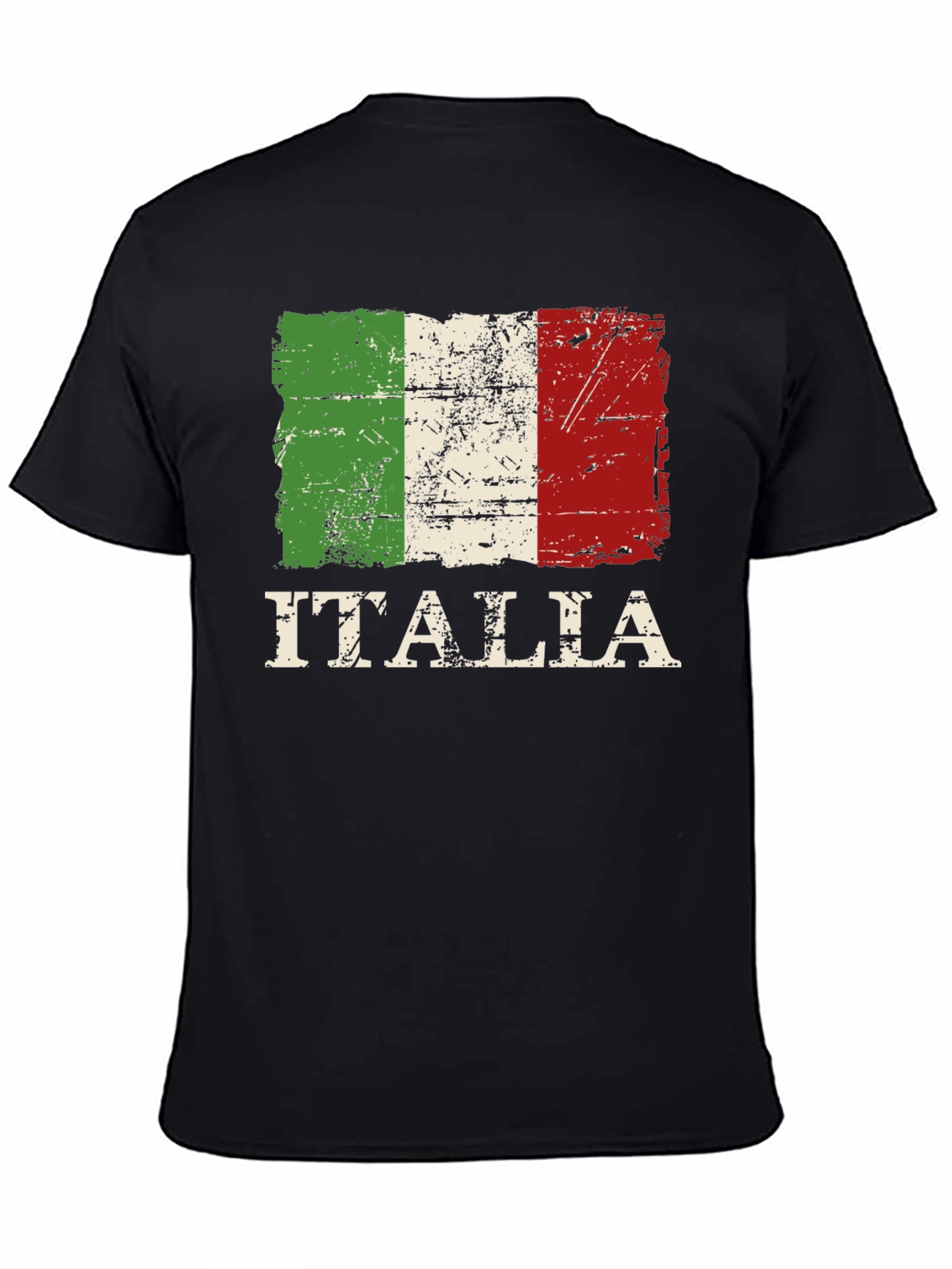 Italia Flag T-Shirt: Distressed Italian Pride Tee