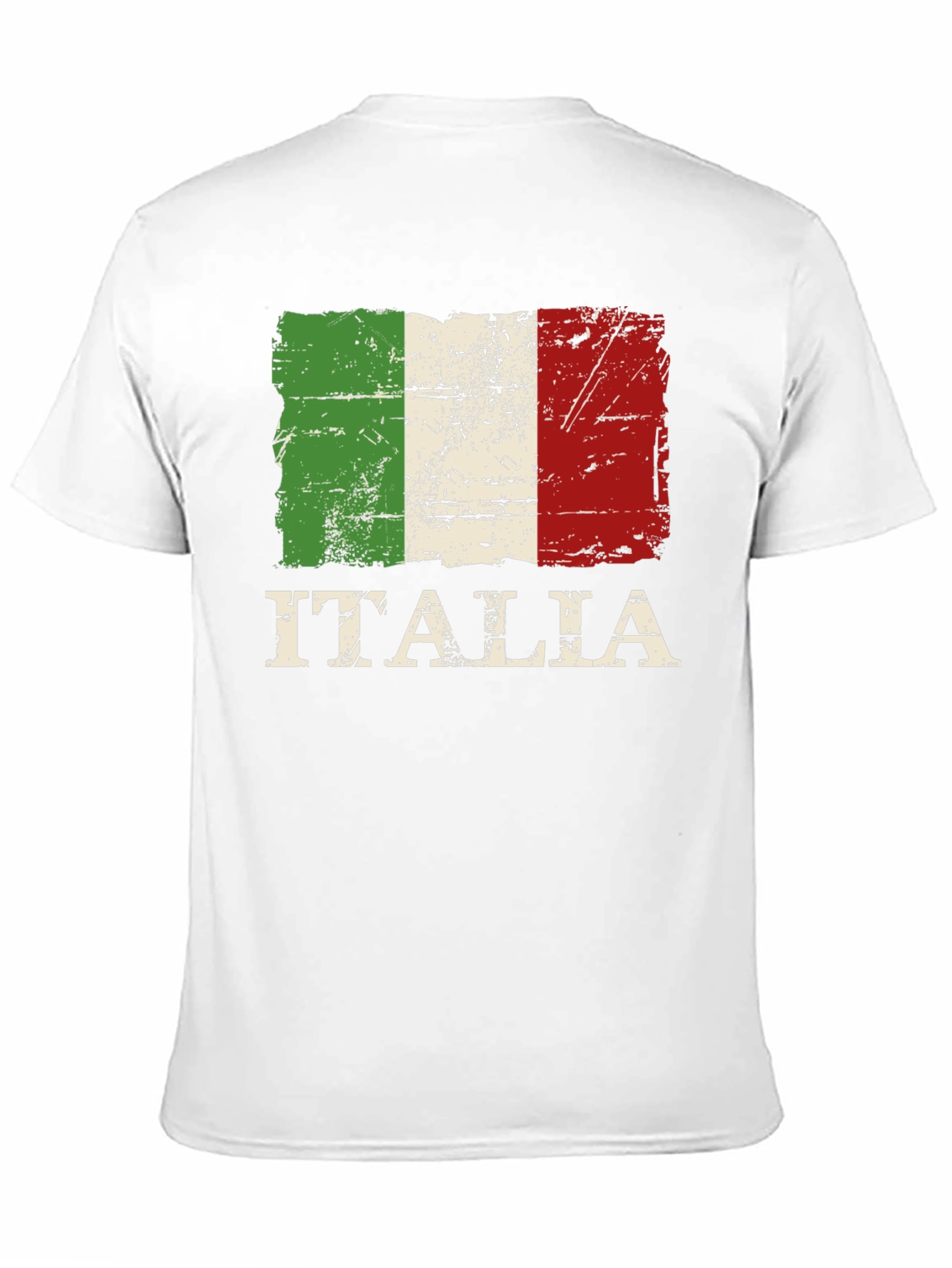 Italia Flag T-Shirt: Distressed Italian Pride Tee